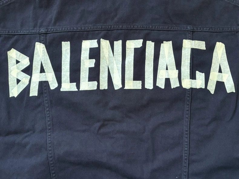 Balenciaga Balenciaga Tape Denim Jacket Jacket Size US M / EU 48-50 / 2 - 3 Thumbnail