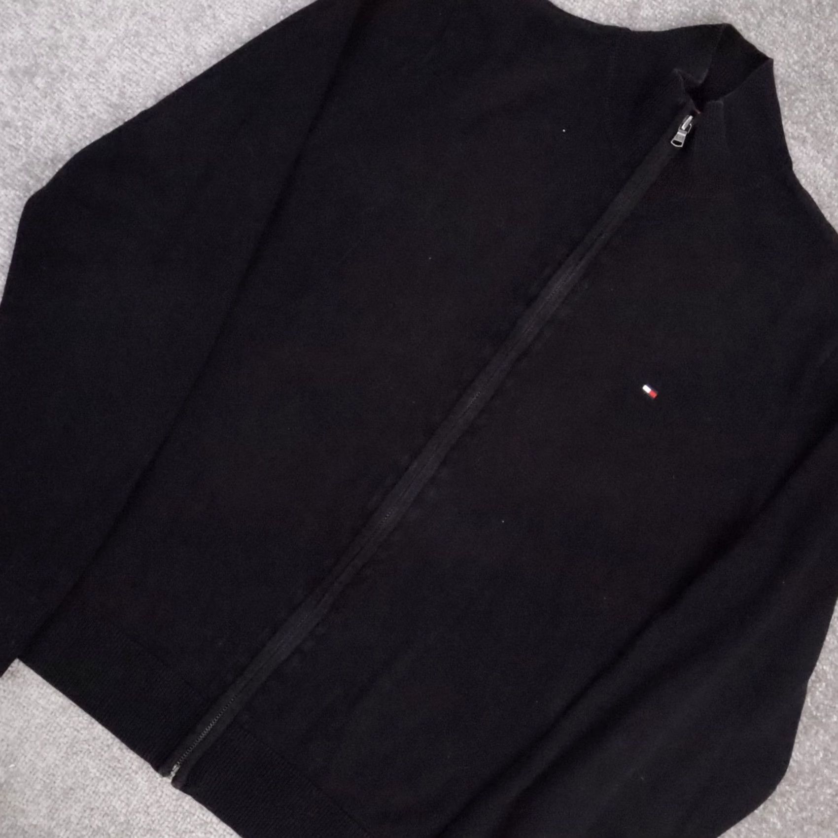Tommy Hilfiger Tommy Hilfiger Sweater Collared Black Long Sleeve Knit Medium Flag Logo Mens Size US M / EU 48-50 / 2 - 7 Thumbnail