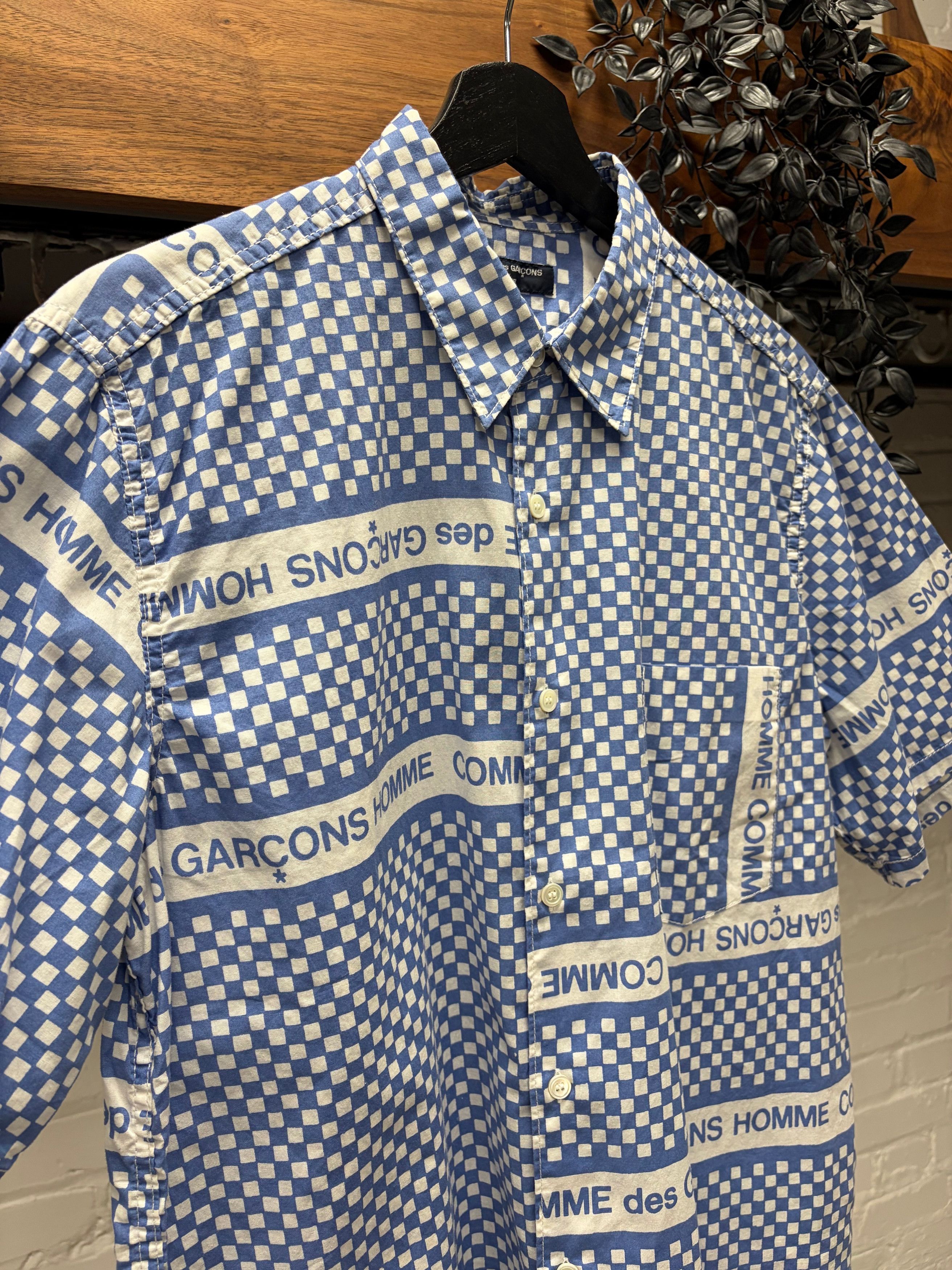 Comme des Garcons SS2003 Comme Des Garçons Homme ‘Checkerboard’ Short Sleeve Shirt Size US M / EU 48-50 / 2 - 2 Thumbnail