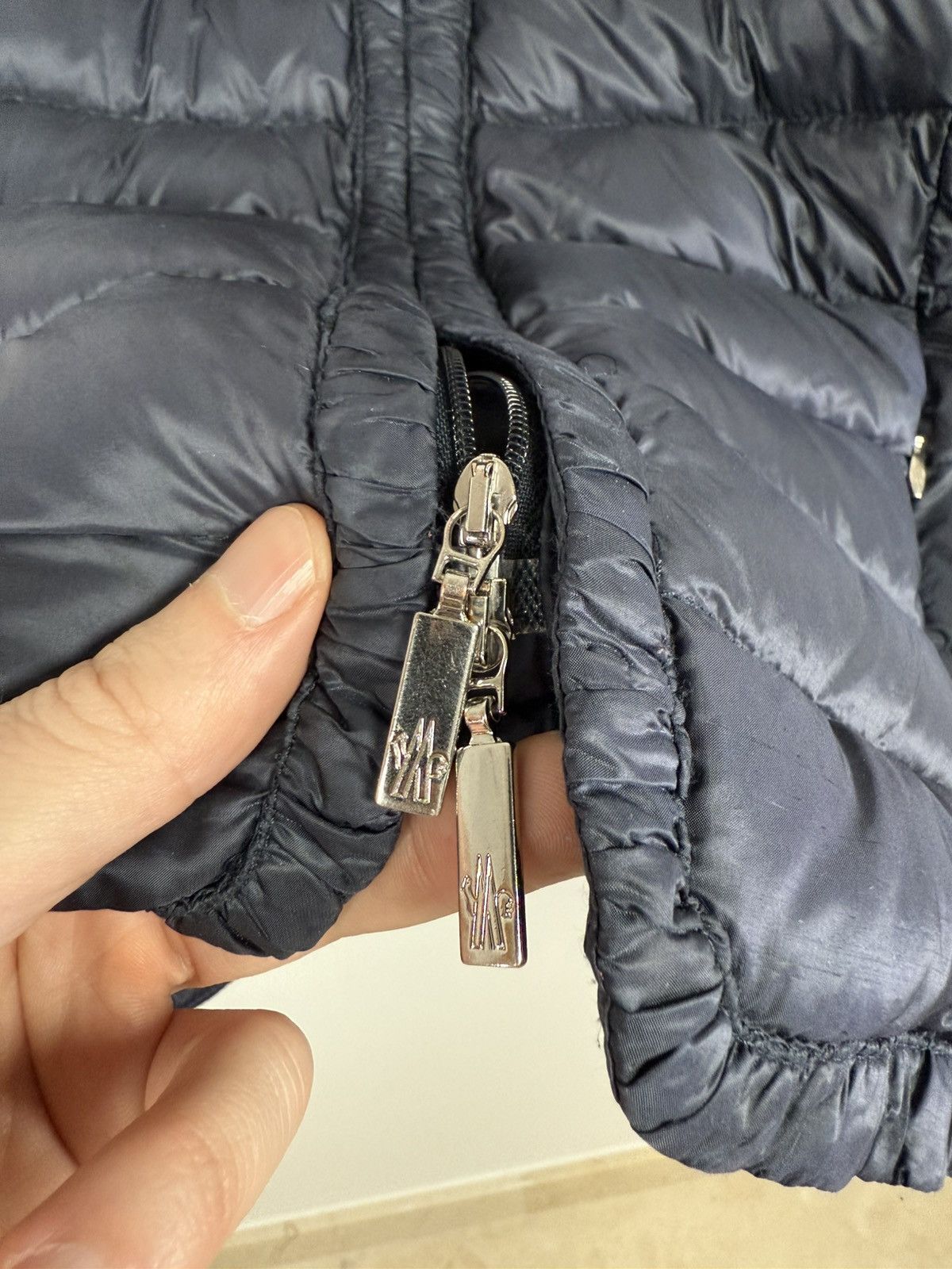 Moncler Moncler Girls Jacket Mayotte Size 14 Years Navy Blue Size XXS / US 00 / IT 34 - 9 Thumbnail