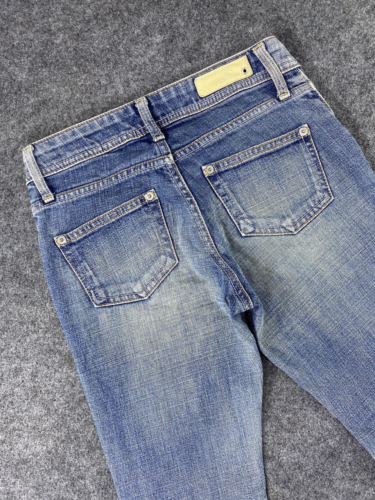 Japanese Brand Bobson Queen Low Blue Wash Jeans - J1125 Size 27" / US 4 / IT 40 - 6 Thumbnail