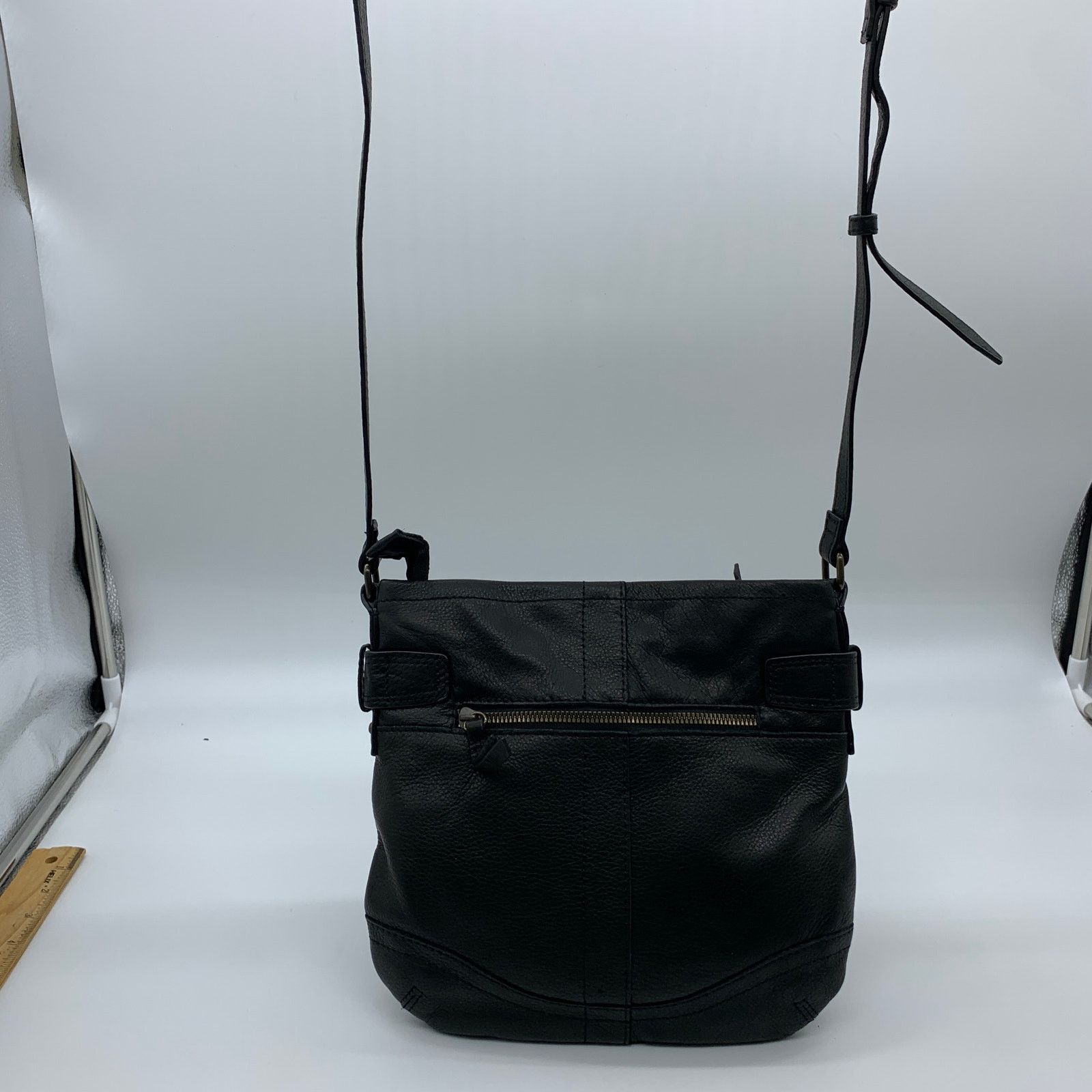 Other American Leather Co Elton Crossbody Purse Hunter Black Color Size ONE SIZE - 8 Thumbnail