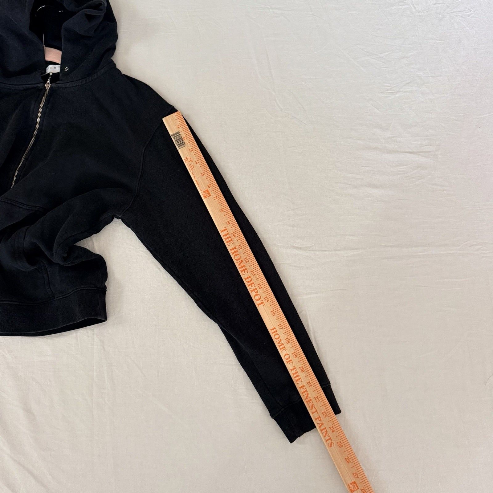 Sandro Sandro Paris Womens L Black Half Zip Hoodie Minimalist Size L / US 10 / IT 46 - 15 Thumbnail