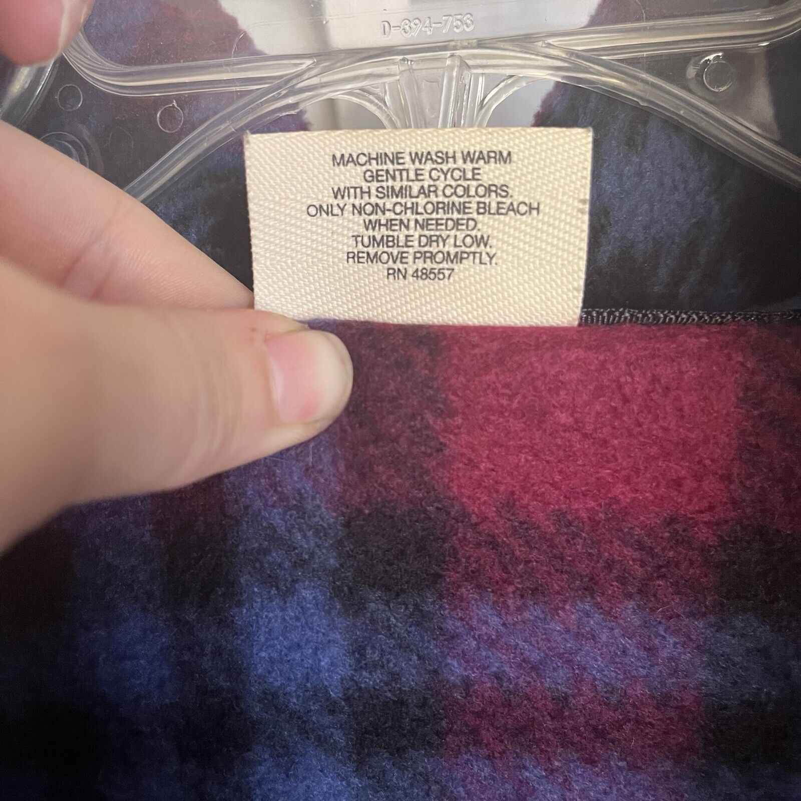 Other Cheetah Brand 1/4 Zip Oversized Plaid Fleece Pullover Size L / US 10 / IT 46 - 3 Thumbnail