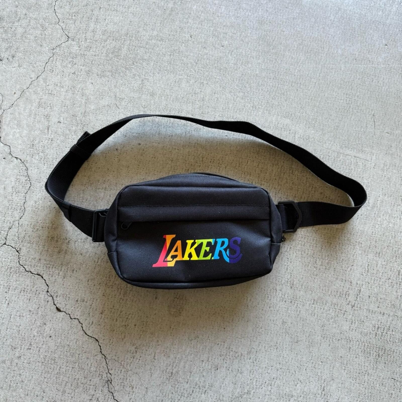 NBA LA Lakers / Pride Night Crossbody Bag / Black / OS Size ONE SIZE - 1 Thumbnail