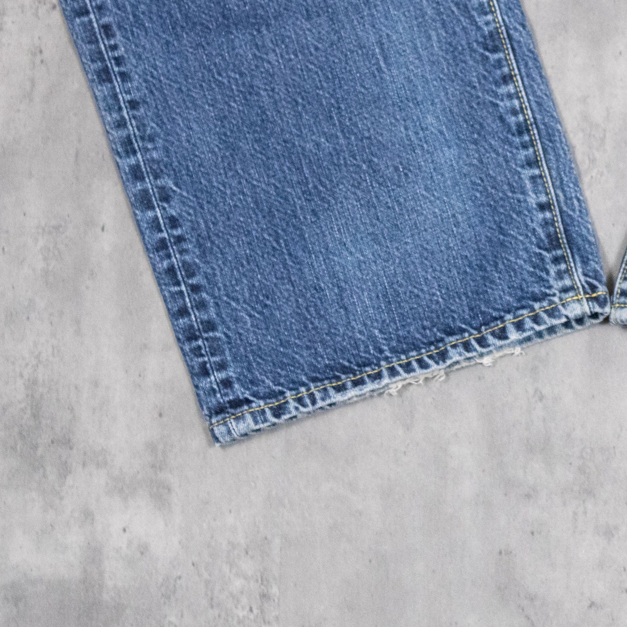 Uniqlo Uniqlo Indigo Midwash Straight Legged Baggy Pant's Size US 32 / EU 48 - 6 Thumbnail