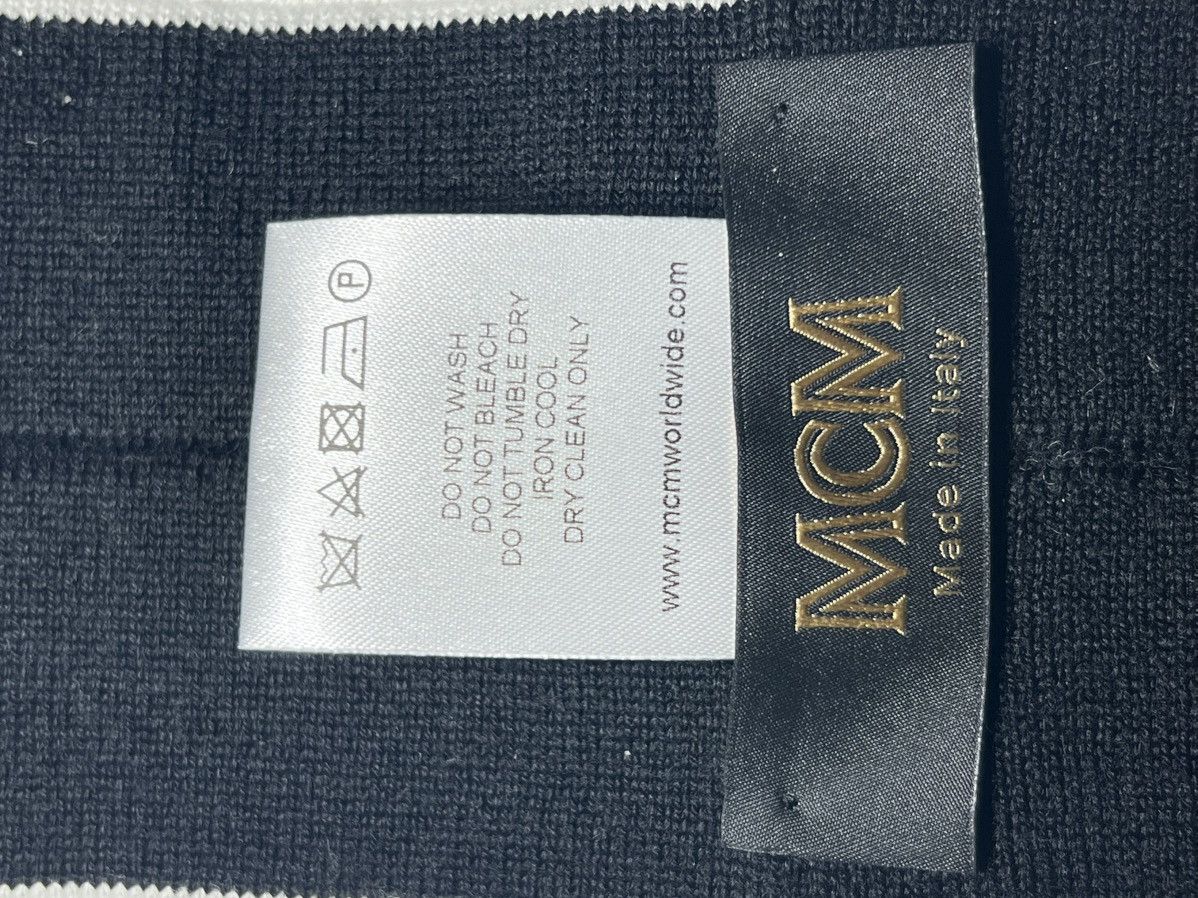 MCM MCM Headband Merino Wool Classic logo Black/green/white NWT Size ONE SIZE - 5 Thumbnail