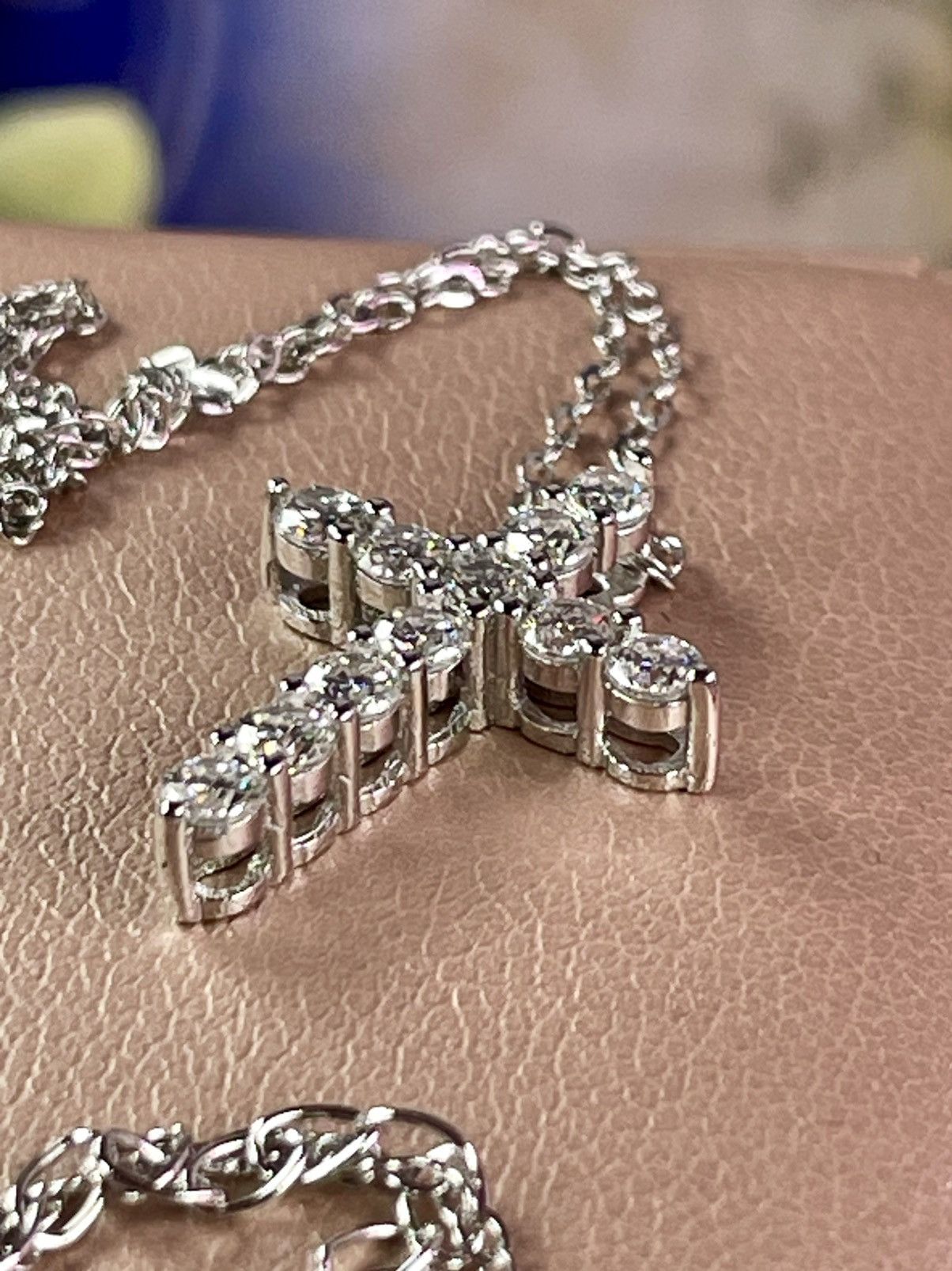 Other GRA Certified Moissanite DIAMOND CROSS PENDANT NECKLACE!! Size ONE SIZE - 3 Thumbnail