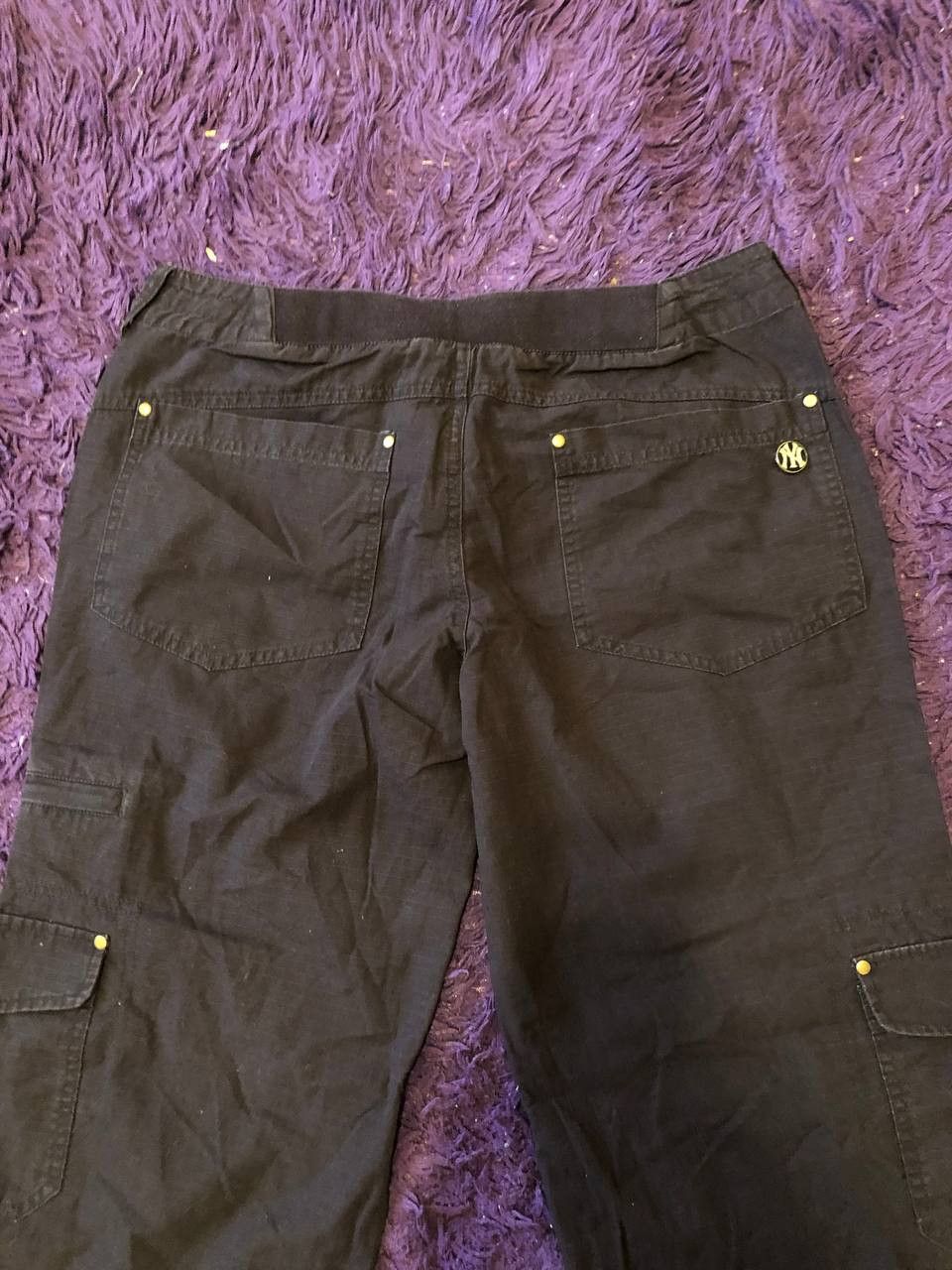 New York Yankees VINTAGE MLB NY Yankees Cargo FLARED Pants STREETWEAR Size 34" / US 12 / IT 48 - 15 Thumbnail
