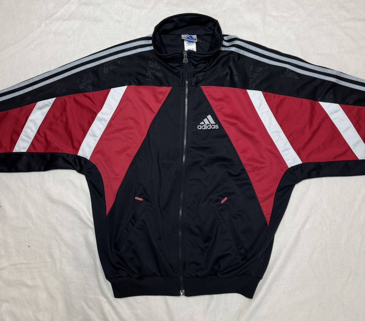 Adidas Felpa full zip adidas vintage tg. M Size US M / EU 48-50 / 2 - 2 Thumbnail