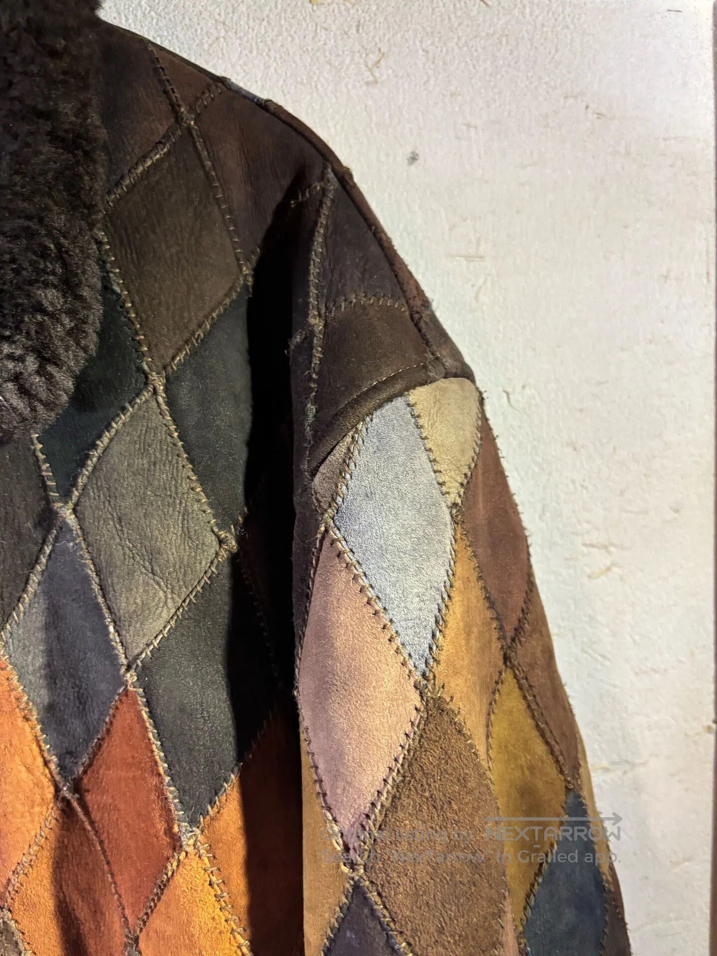 Vintage Vintage Big Gate Patchwork Lamb Fur Coat. Size US M / EU 48-50 / 2 - 3 Thumbnail