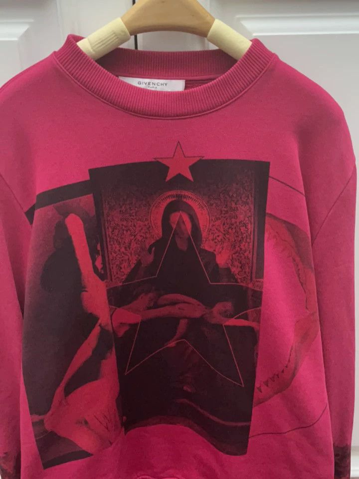 Givenchy Givenchy Limited Edition Rose Red Hoodie, Lined with Fleec Size US XS / EU 42 / 0 - 4 Thumbnail