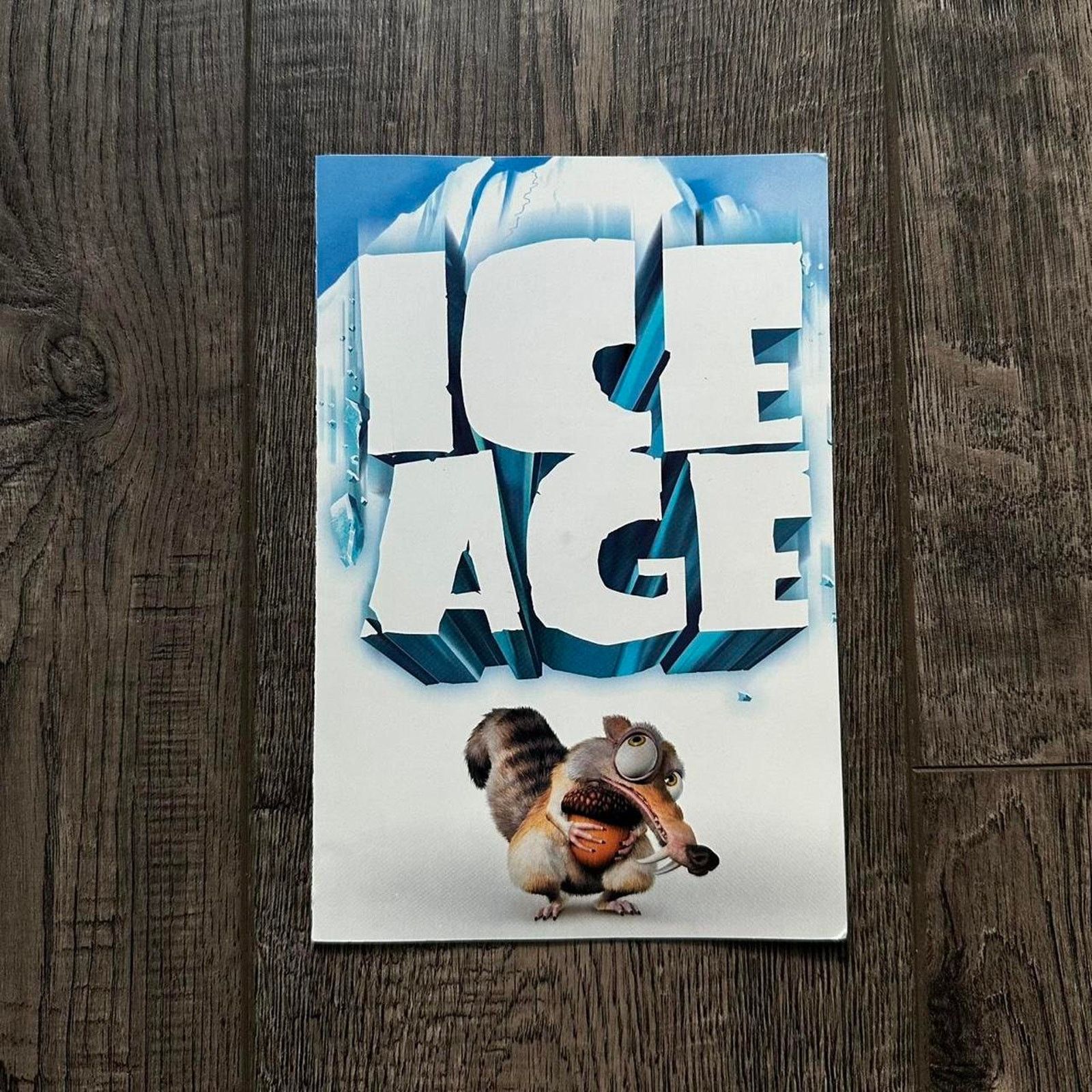 Vintage Vintage 2002 Ice Age Cartoon Movie Promo DVD Poster Print Size ONE SIZE - 2 Thumbnail