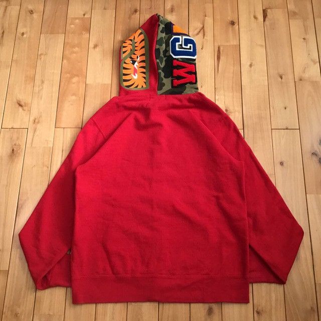 Bape BAPE Crazy Face Tiger Shark full zip Hoodie a bathing ape Size US L / EU 52-54 / 3 - 3 Thumbnail