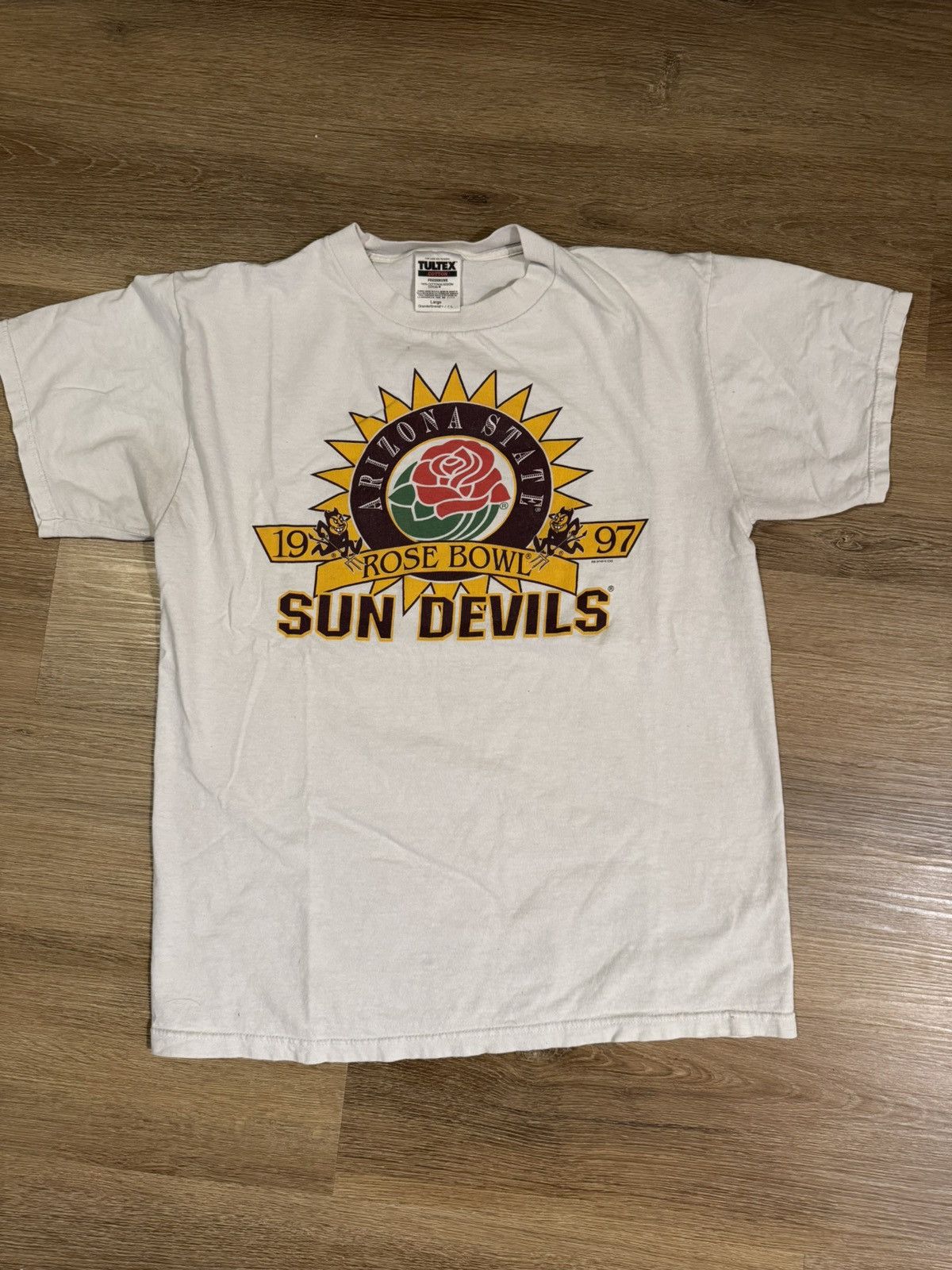 Tultex × Vintage Vintage Arizona State Sun Devils Rose Bowl 1997 Shirt Size US L / EU 52-54 / 3 - 1 Thumbnail