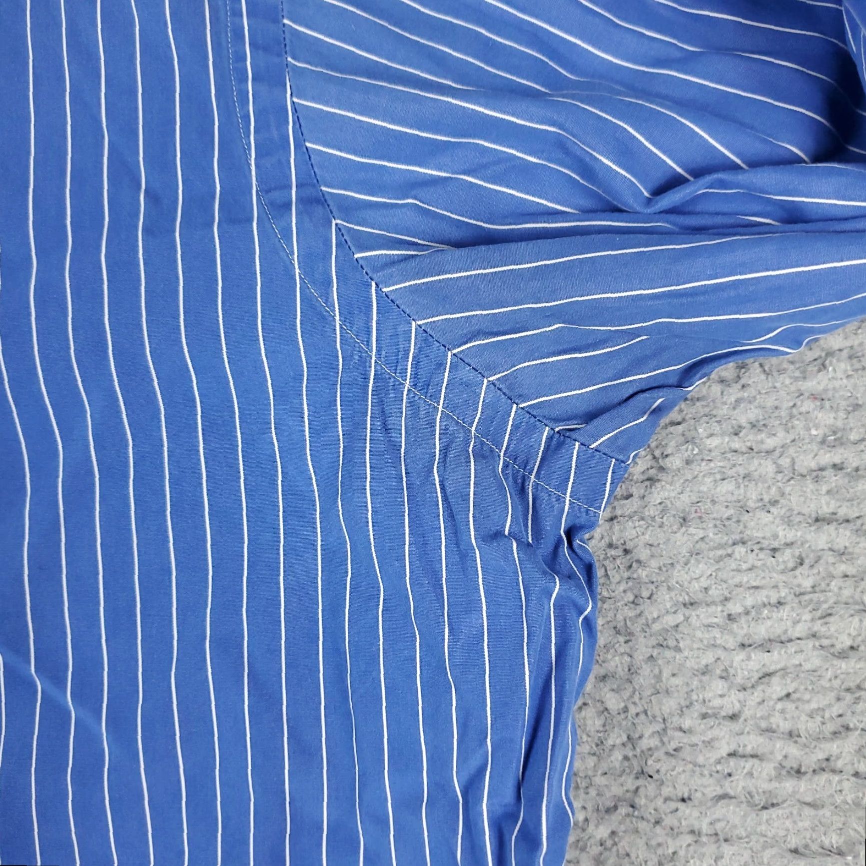 Ralph Lauren Ralph Lauren Dress Shirt Mens 16 Blue Striped Long Sleeve Button Up Regular Fit Size 42R - 5 Thumbnail