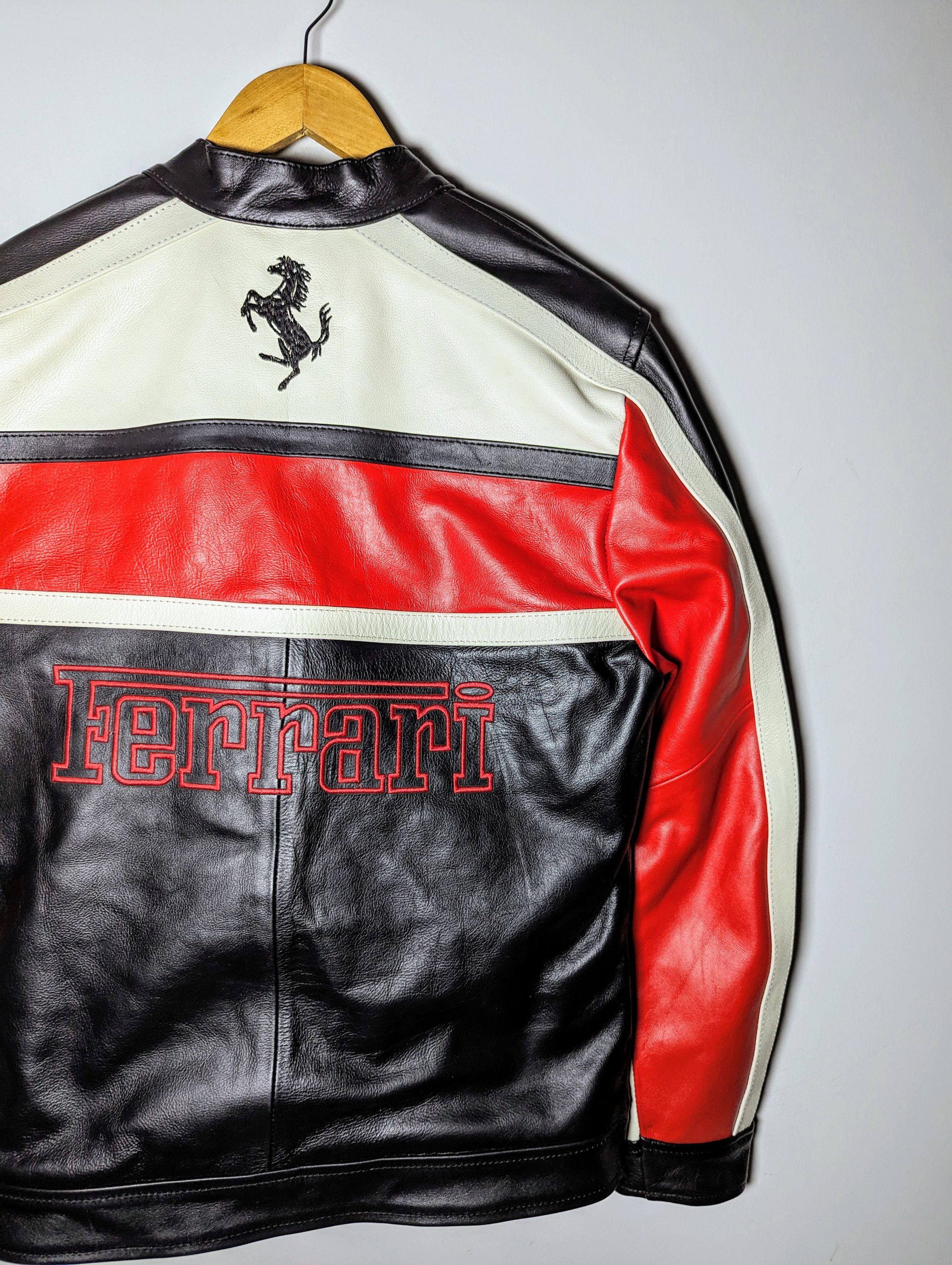 Ferrari 🔥🔥 FERRARI LEATHER JACKET Formula 1 Streetwear Size XL / US 12-14 / IT 48-50 - 8 Thumbnail