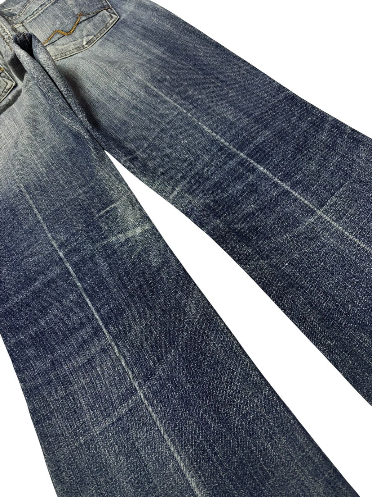 7 For All Mankind Vtg 7 For All Mankind Bootcut Flared Distressed Jeans Size 26" / US 2 / IT 38 - 7 Thumbnail