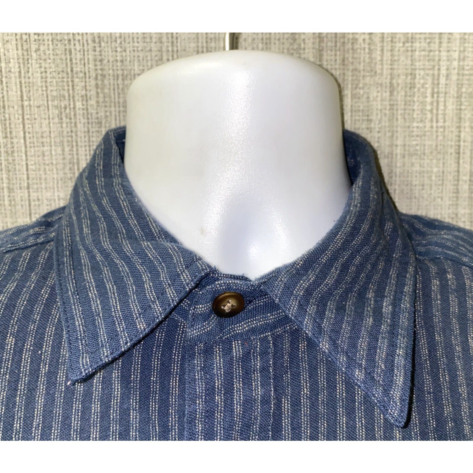The North Face The North Face Shirt Mens Blue Striped Long Sleeve Button Front Size M Size US M / EU 48-50 / 2 - 3 Thumbnail