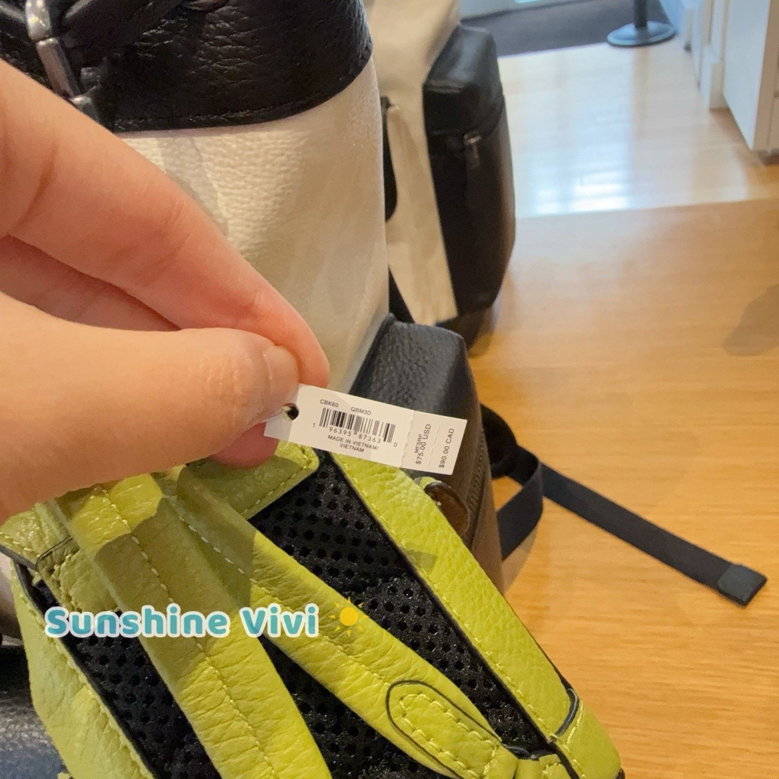Coach NWT Coach Mini Warner Backpack Bag Charm CBK60 Lime Green Size ONE SIZE - 4 Thumbnail