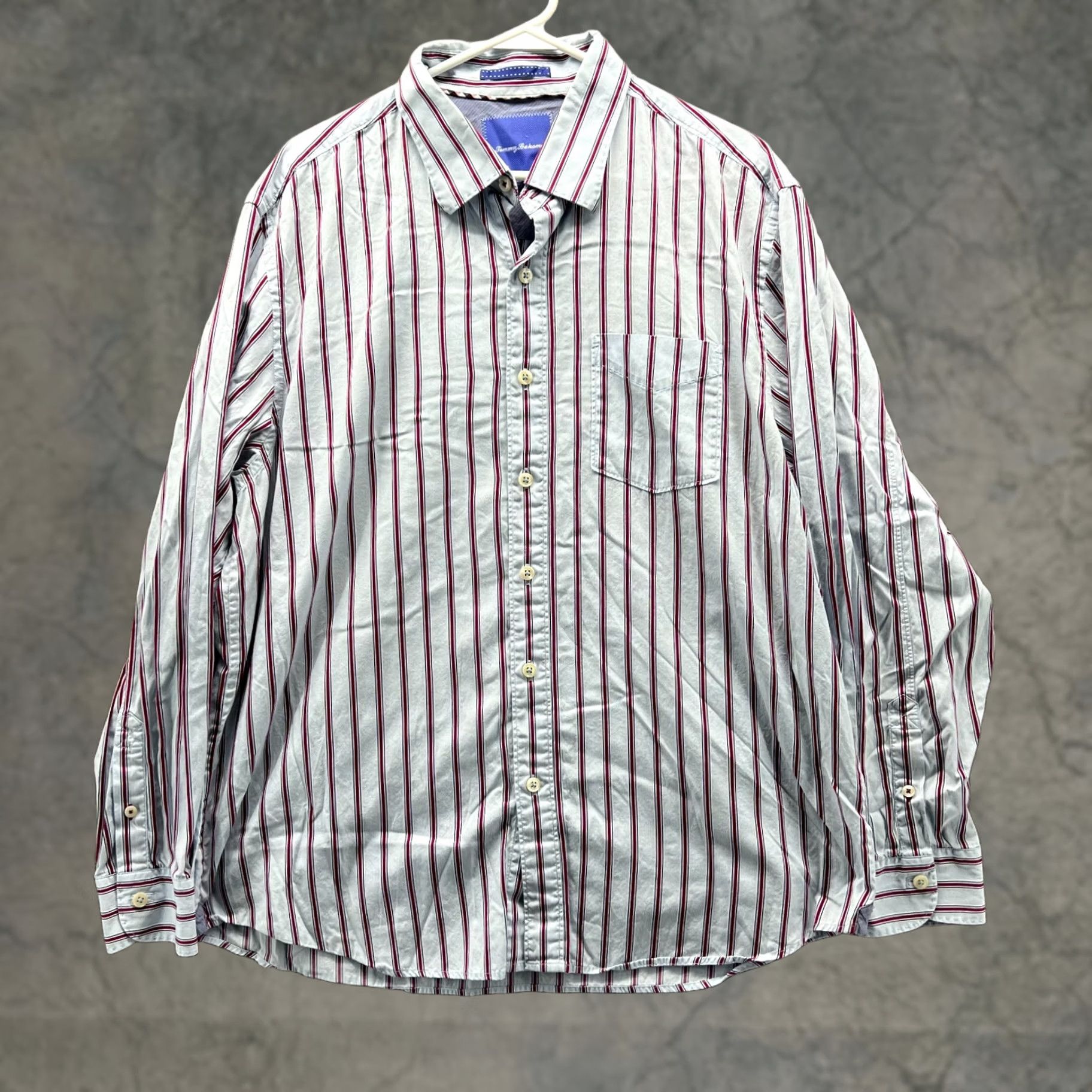 Tommy Bahama VINTAGE Tommy Bahama Shirt Men XL Button-Up Striped Blue Red Casual Dress Button-Down Pattern Size US XL / EU 56 / 4 - 1 Thumbnail