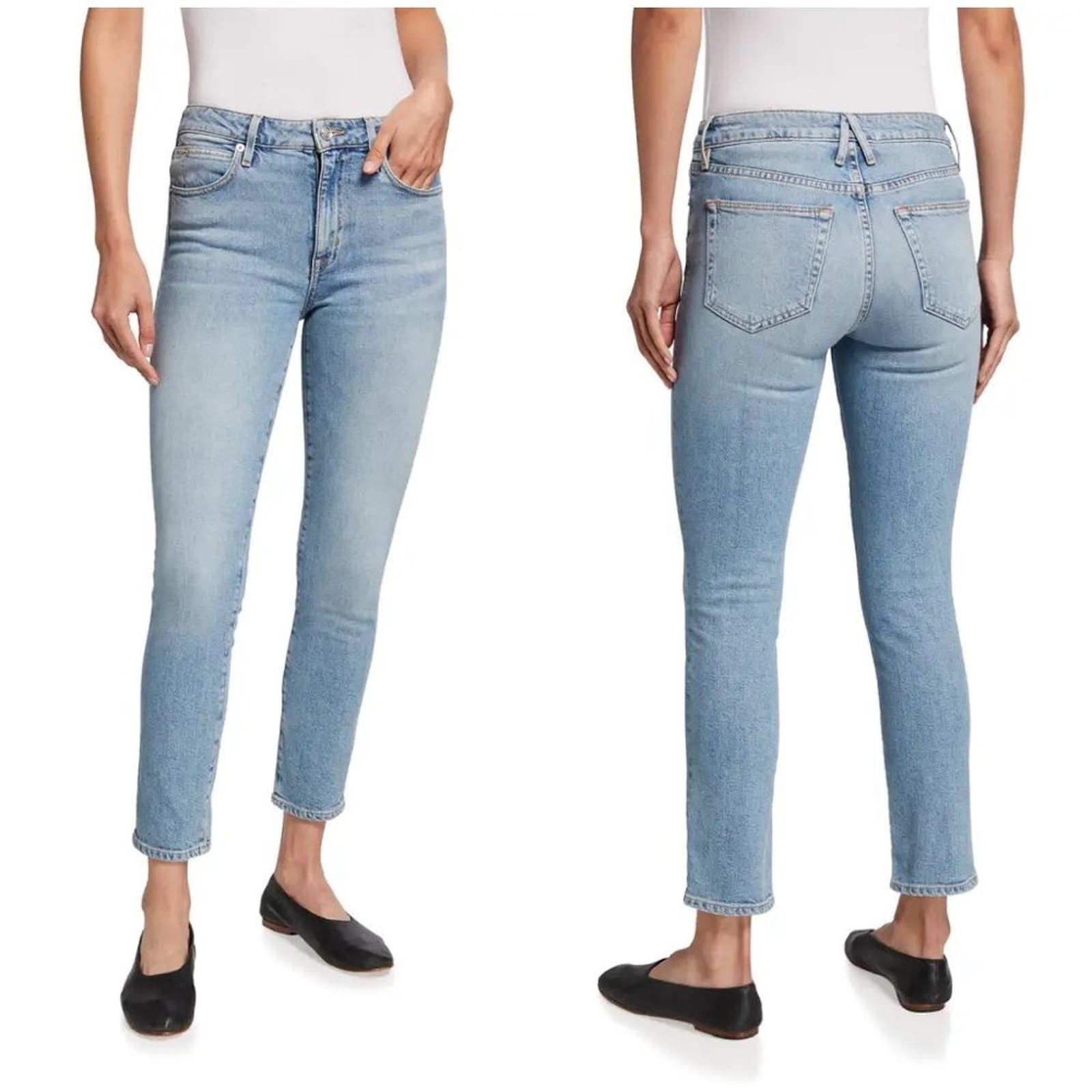 image of New Slvrlake Lou Lou Jean In Lost Highway Wash in Blue, Women's (Size 24)