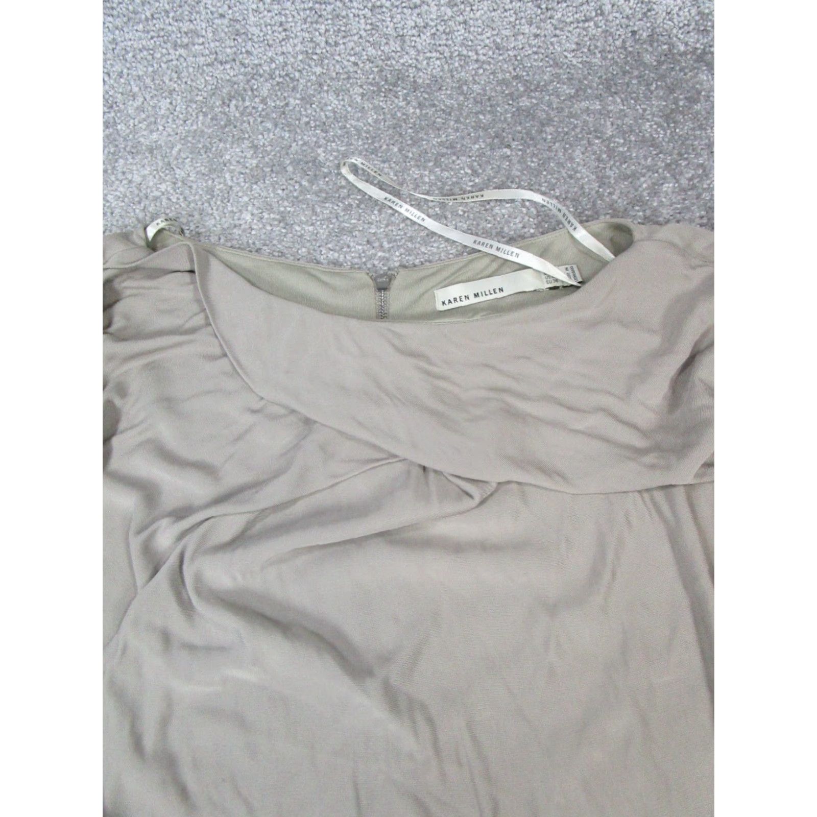 Karen Millen Karen Miller Dress Womens 4 Brown Wrap Bodycon Dress Size S / US 4 / IT 40 - 2 Thumbnail