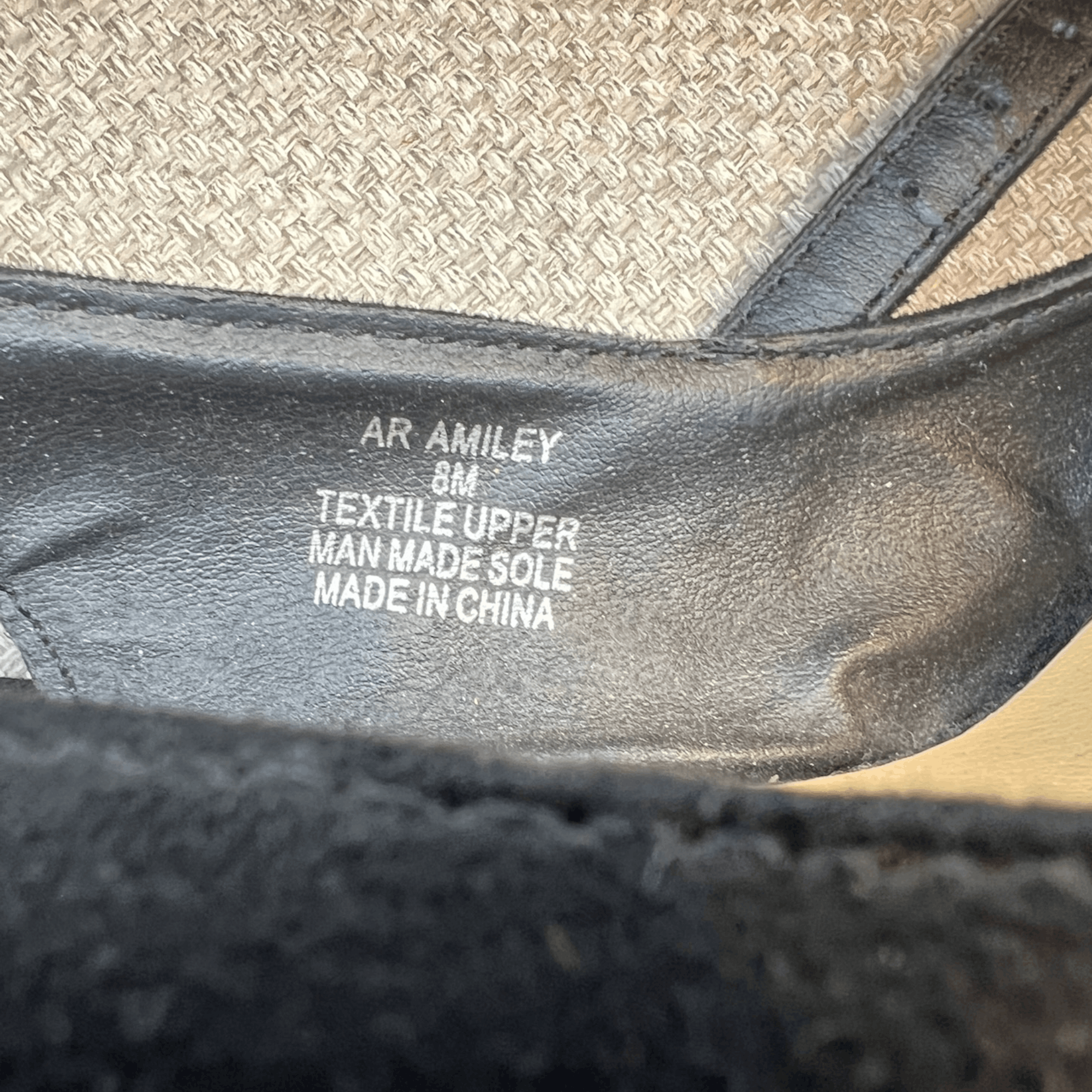American Rag American Rag Black Suede Low Wedges With Zipper Back Closure Size US 8 / IT 38 - 8 Thumbnail