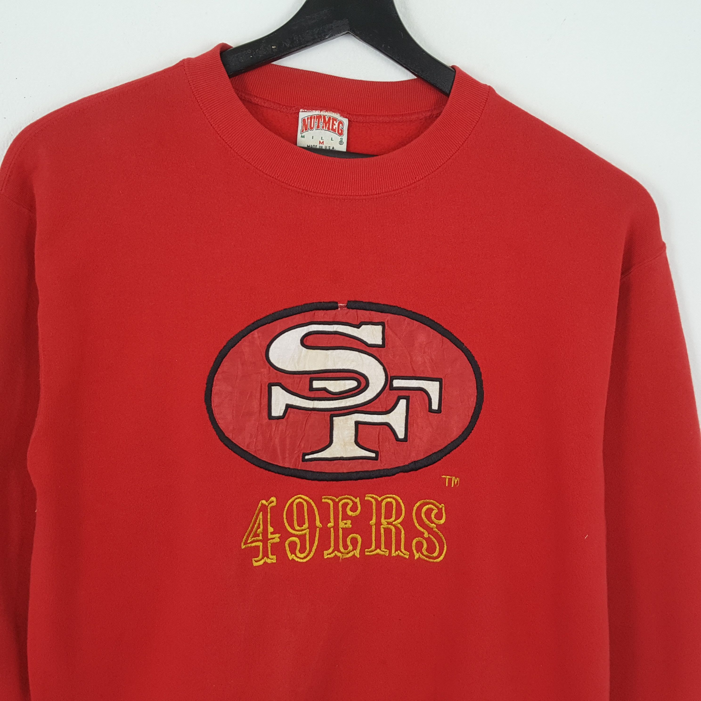 NFL × Nutmeg × Vintage NFL SAN FRANCISCO 49ERS Football Team Nutmeg Sweatshirt Size US M / EU 48-50 / 2 - 2 Thumbnail