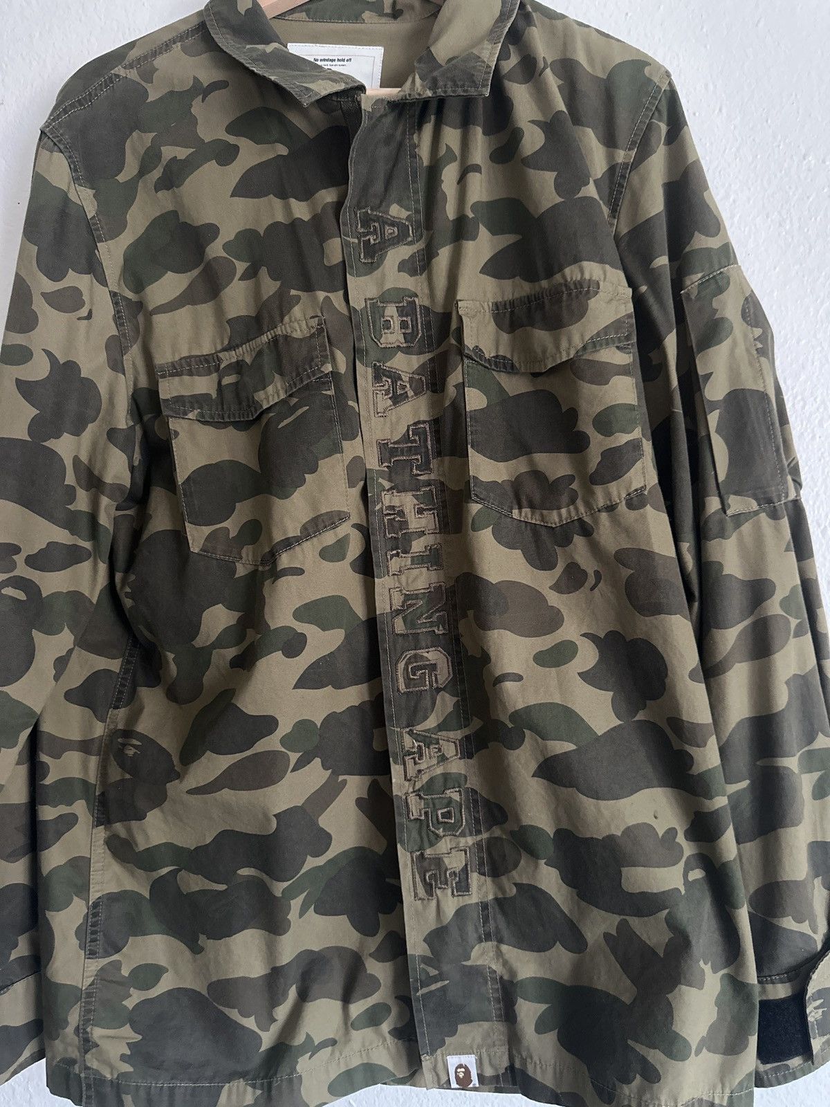 image of Bape Zipup in Camo, Men's (Size XL)