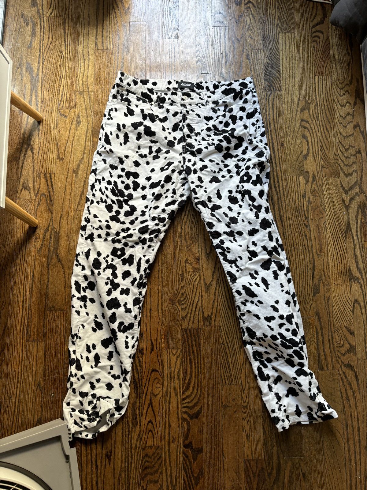 【30】PALACE VELVET JEAN DALMATION Palace PALACE DALMATIAN PRINT VELVET JEANS | Grailed
