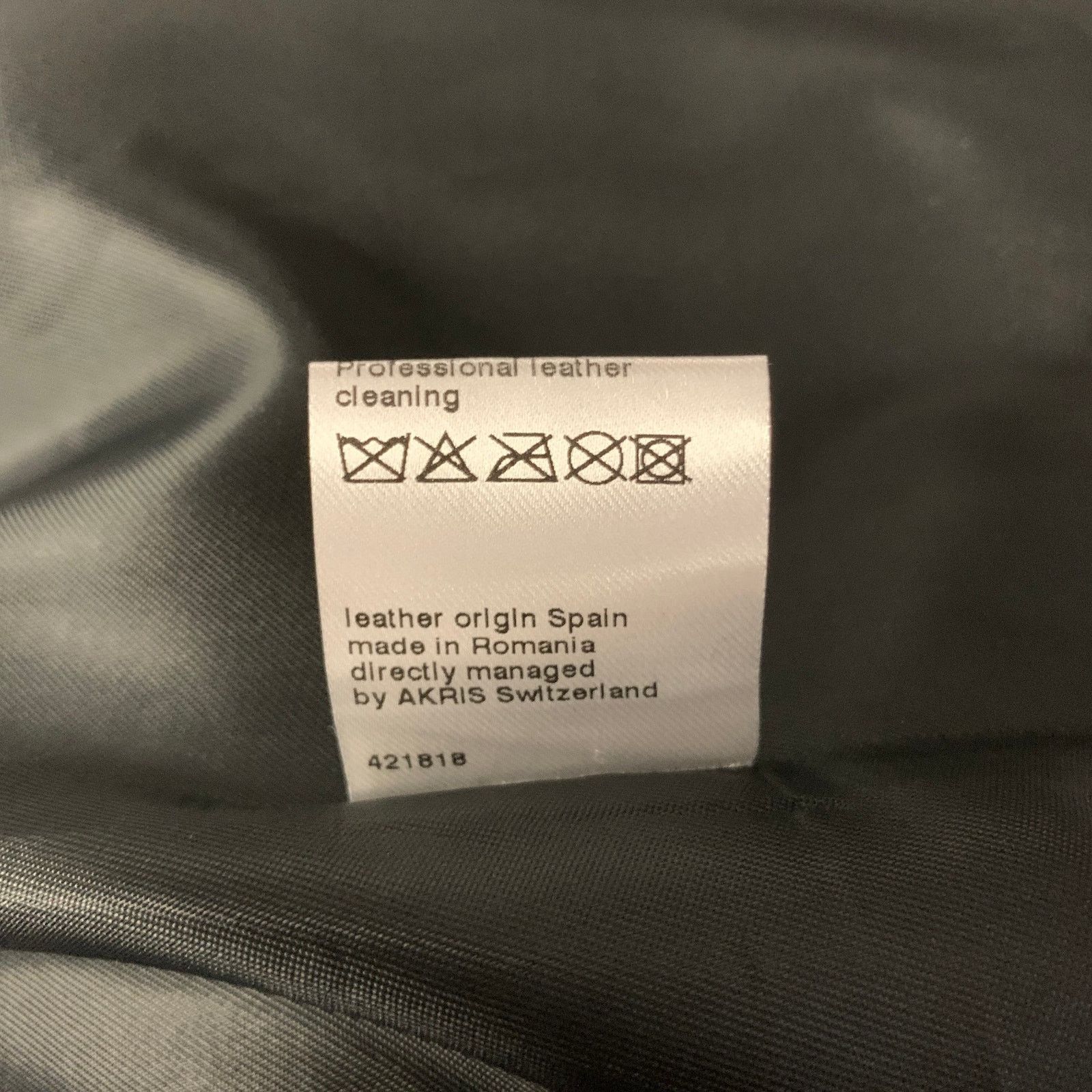 Akris AKRIS Size 12 Black Leather Cropped Jacket Size XL / US 12-14 / IT 48-50 - 7 Thumbnail