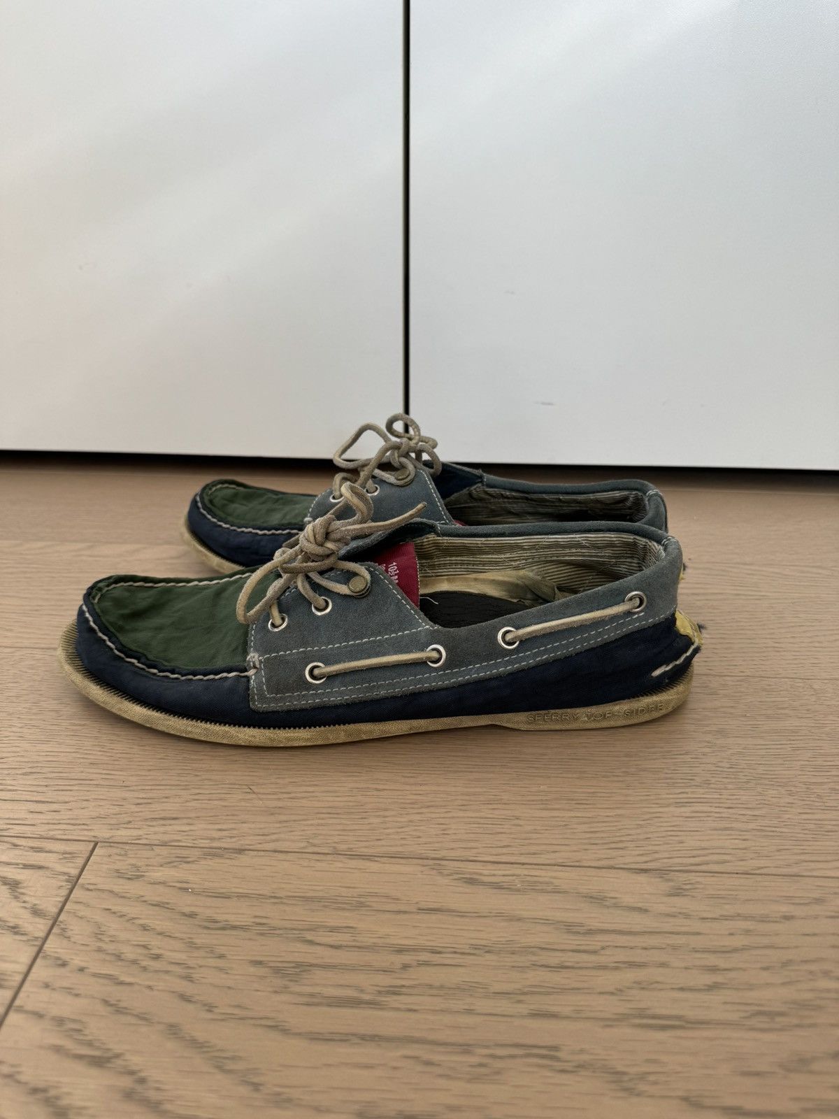 Band Of Outsiders Multi Colored Suede and Fabric Topsiders 10.5 Size US 10.5 / EU 43-44 - 2 Thumbnail