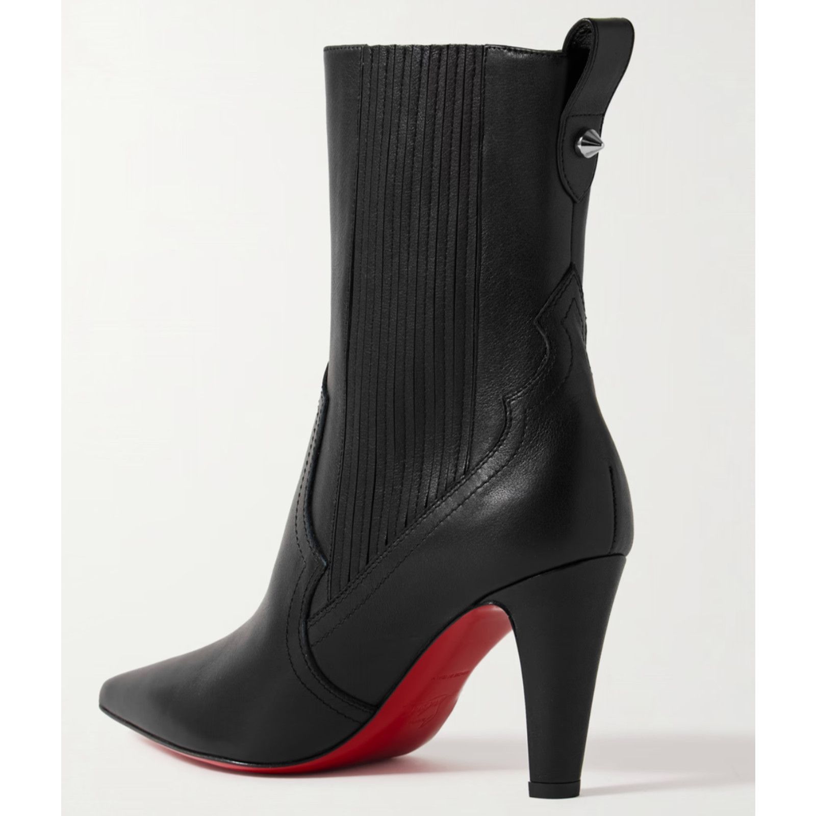 Christian Louboutin Christian Louboutin Santigag 85 Black Leather Ankle Boot 39 Size US 8 / IT 38 - 15 Thumbnail