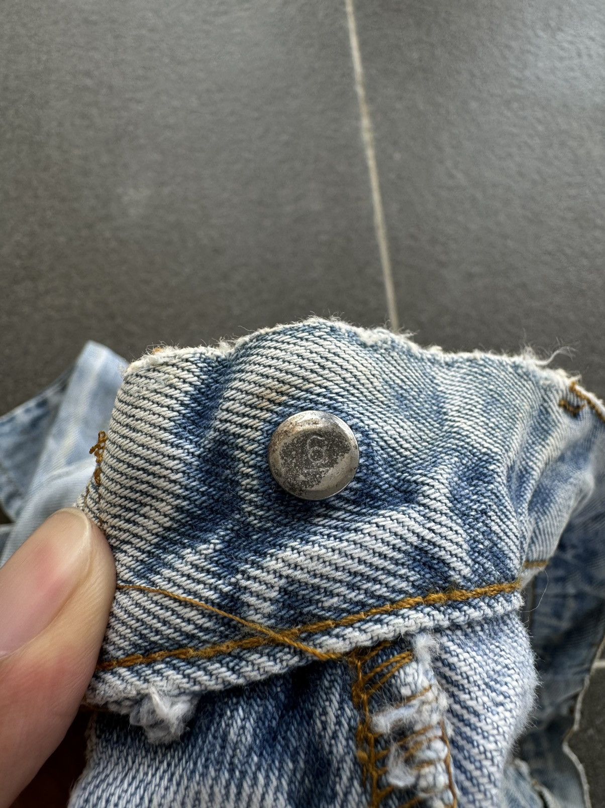 Levi's 💸LASTDROP💸 Redline Levis 501 #6 Button Selvedge Distressed Size US 28 / EU 44 - 10 Thumbnail