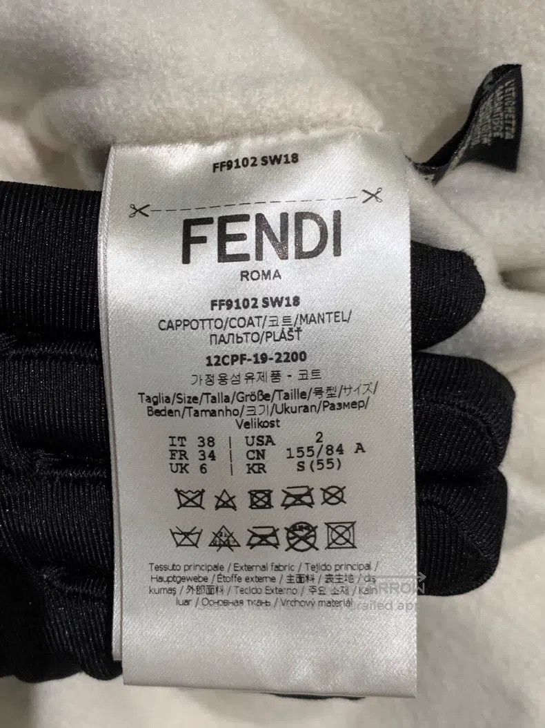 Fendi Fendi Grey-pink fur double pocket coat Size XS / US 0-2 / IT 36-38 - 5 Thumbnail