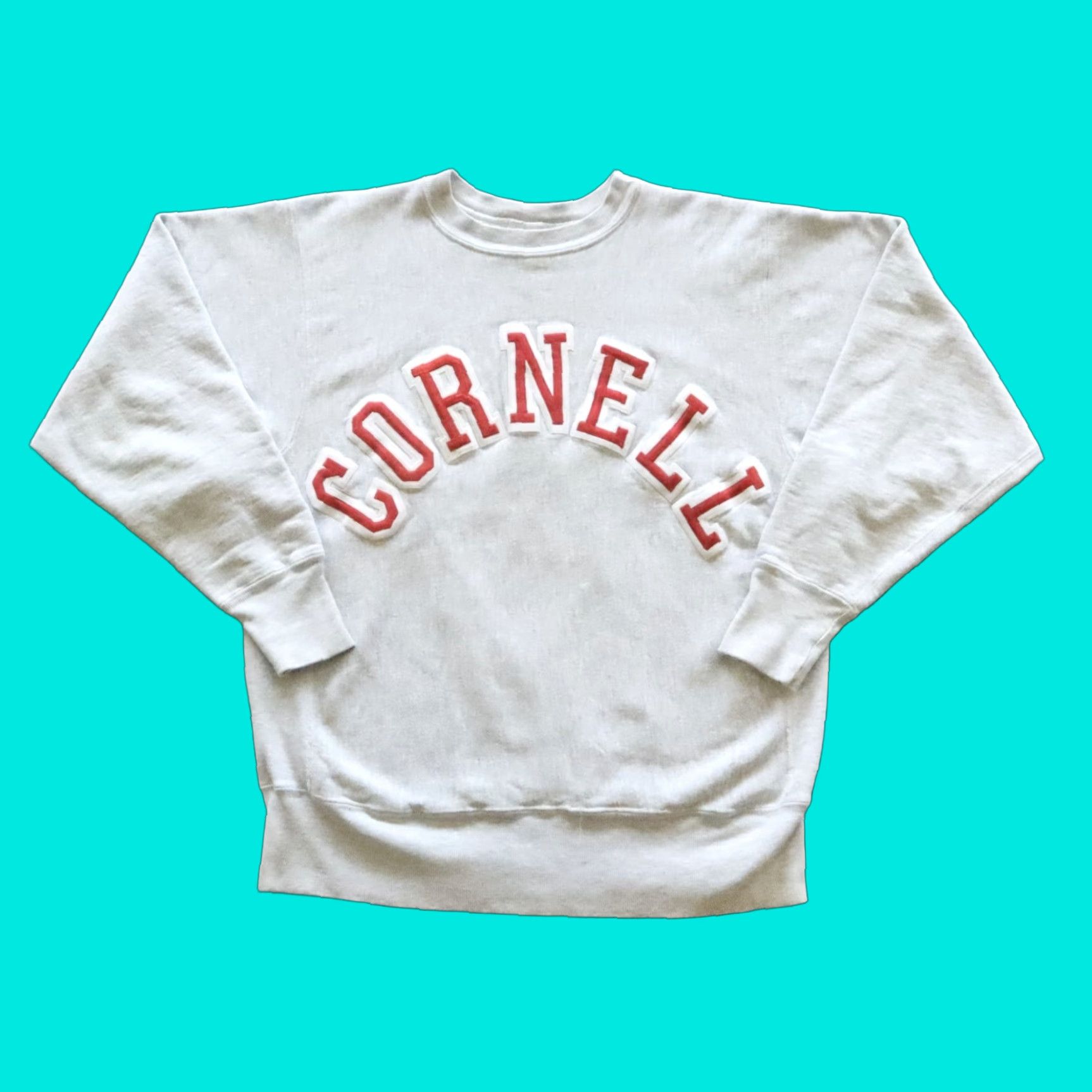 Champion VINTAGE Cornell University Crewneck Champion Reverse Weave Sweatshirt Shirt Mens L Gray 90s (if applicable) Size US L / EU 52-54 / 3 - 1 Thumbnail