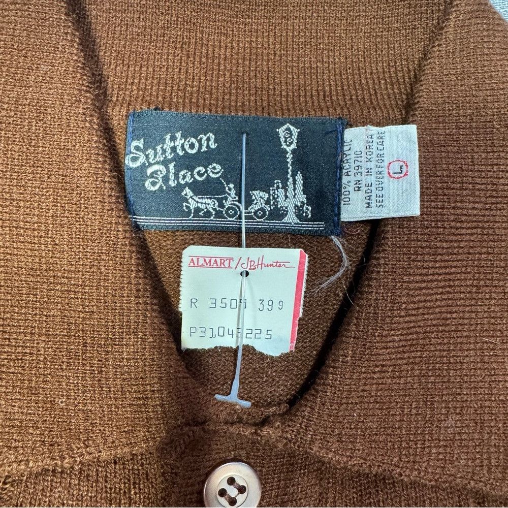 Other NWT New Vintage Sutton Place Brown Polo Sweater Size L Size US L / EU 52-54 / 3 - 7 Thumbnail