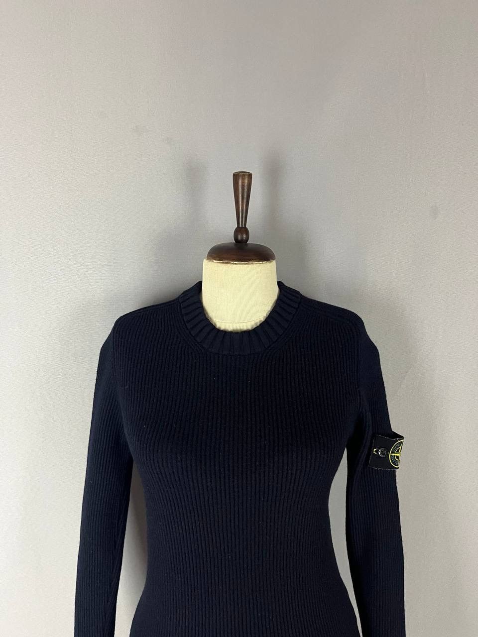 Stone Island Stone Island Sweater Navy Wool Size US L / EU 52-54 / 3 - 2 Thumbnail