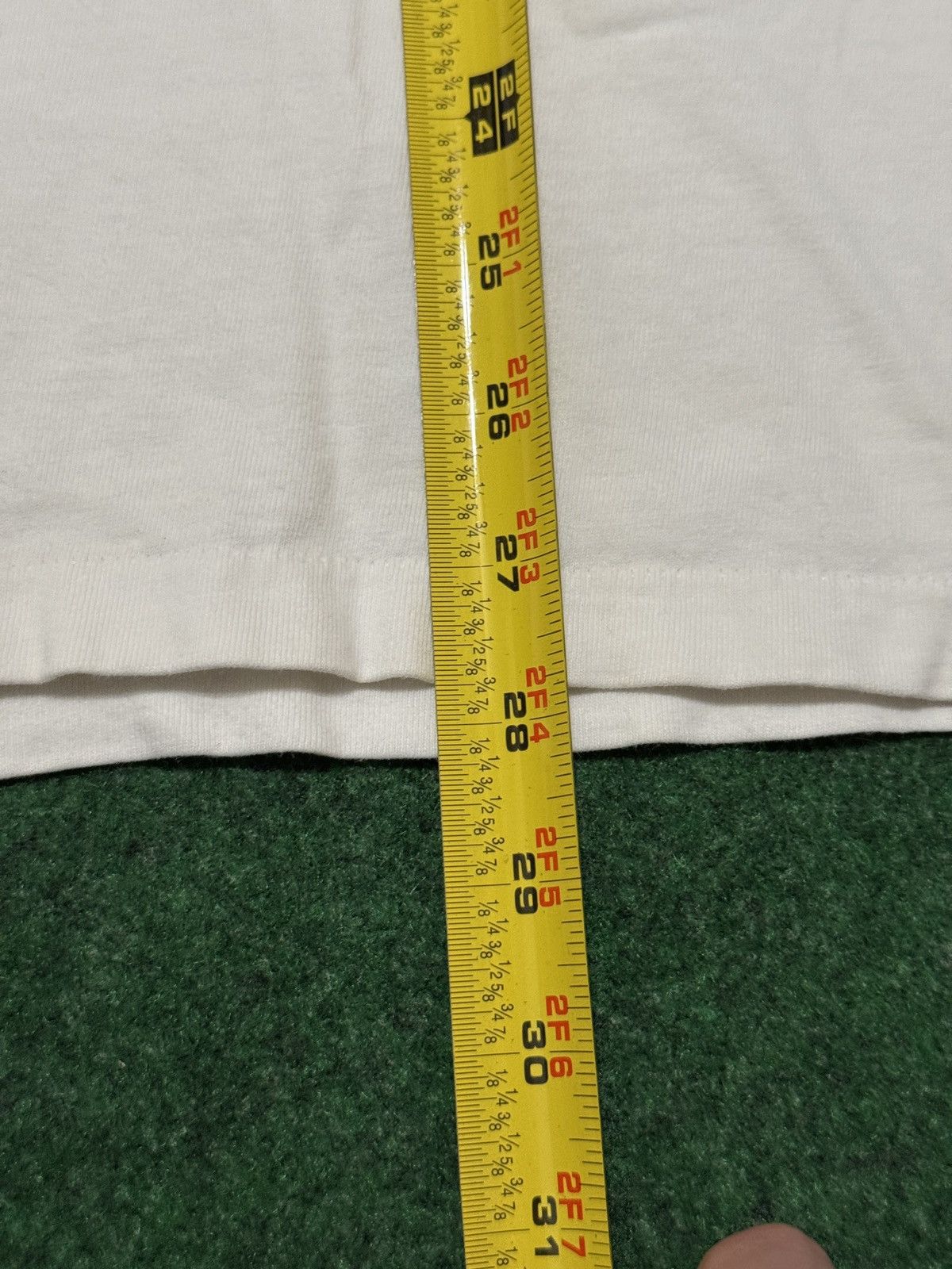 Hanes × Vintage Vintage 90s Nations Bank Promo Single Stitch White T Shirt Size US L / EU 52-54 / 3 - 6 Thumbnail