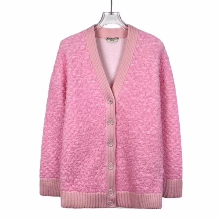 Fendi Fendi Pink Embossed Button Cardigan Size US XS / EU 42 / 0 - 1 Thumbnail