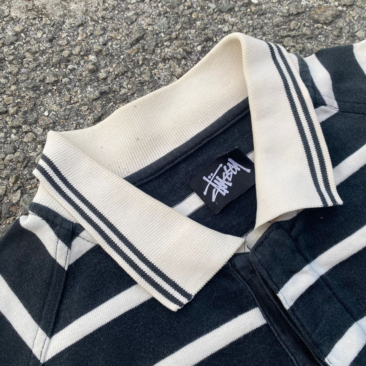 Stussy Vintage Stussy Stripe Polo Shirt Size US XL / EU 56 / 4 - 6 Thumbnail