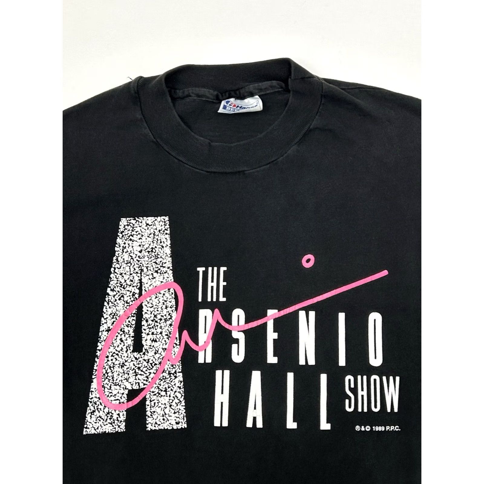 Hanes VINTAGE The Arsenio Hall Show TV Show Promo Tee XL Hanes Black 1989 90s Show Host Talk Show Rare Unisex Adults Size US XL / EU 56 / 4 - 3 Thumbnail