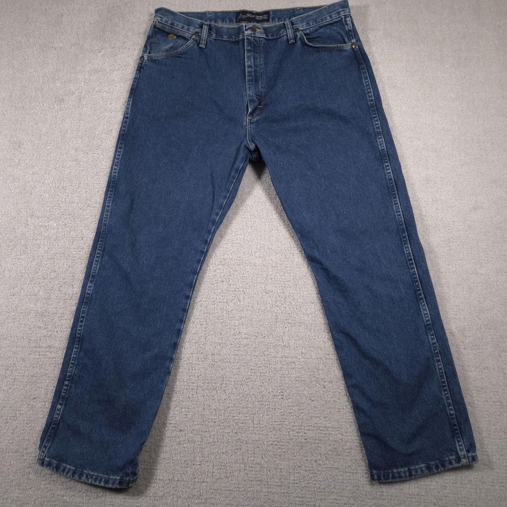 Wrangler Wrangler Cowboy Cut Jeans Mens 38x30 Blue Denim Western Classic Fit Straight Leg Size US 38 / EU 54 - 2 Thumbnail
