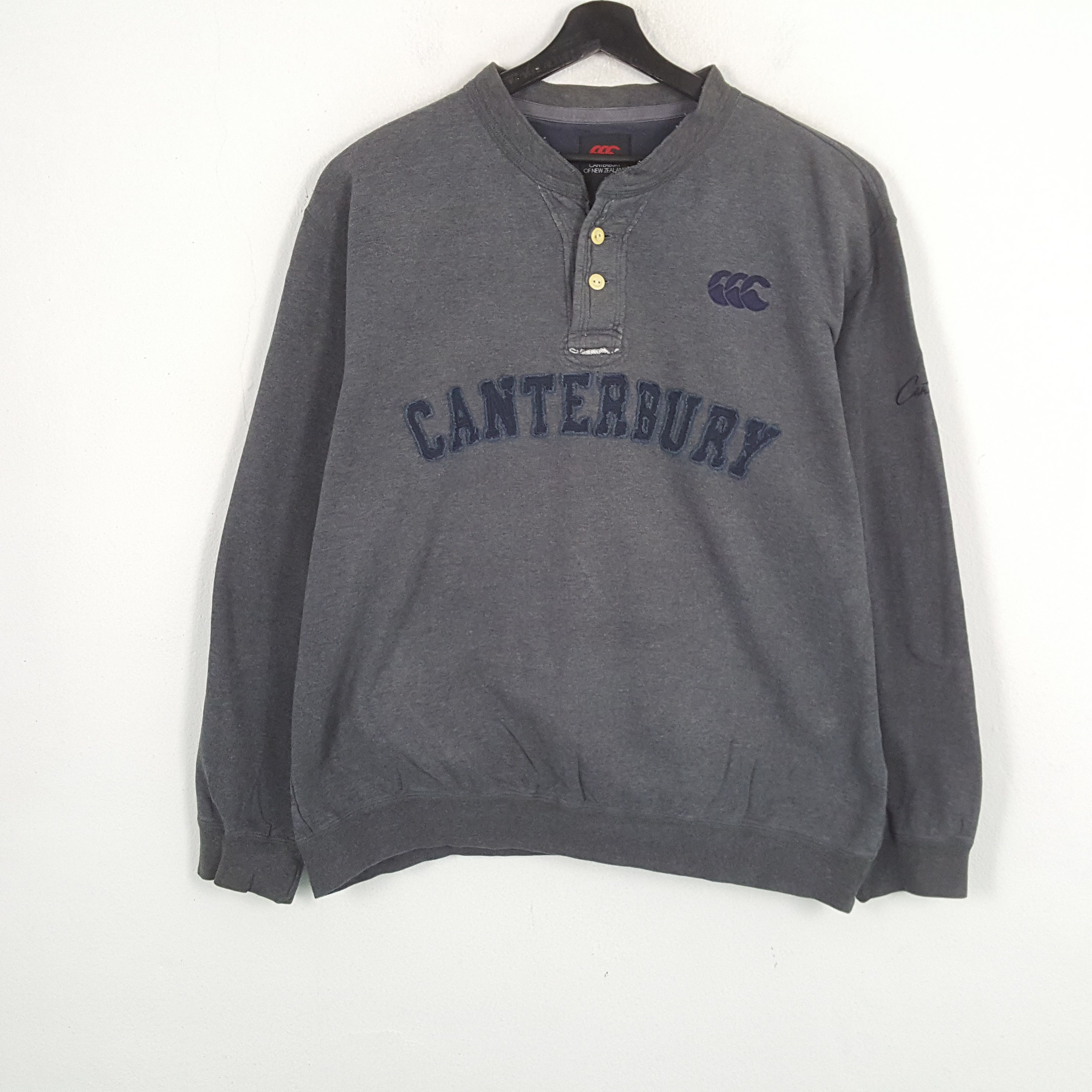 Canterbury of New Zealand × Vintage CANTERBURY OF NEW ZEALAND Spellout Design Sweatshirt Size US XXL / EU 58 / 5 - 1 Thumbnail