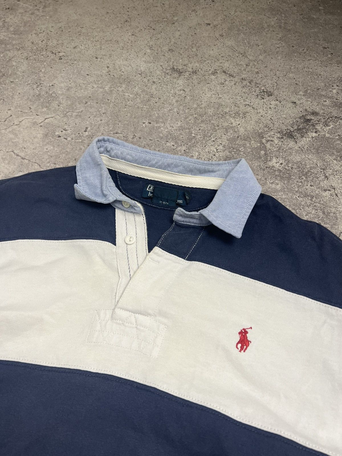 Polo Ralph Lauren × Vintage Vintage Ralph Lauren Polo Rugby Longsleeve Chief Keef Style Size US M / EU 48-50 / 2 - 4 Thumbnail
