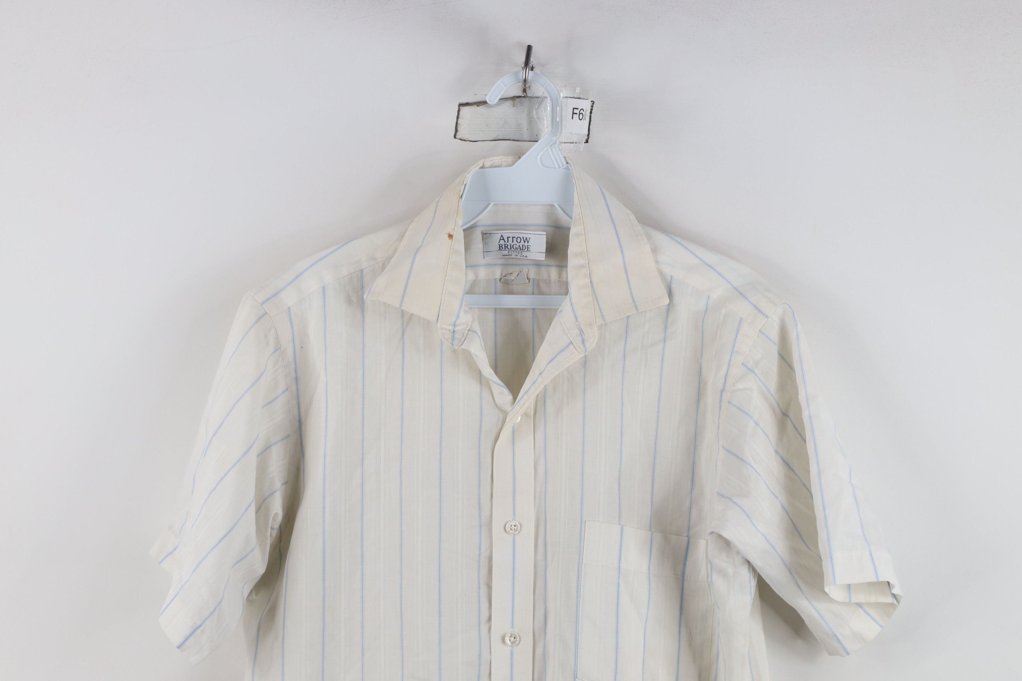 Vintage Vintage 70s Streetwear Striped Short Sleeve Button Shirt USA Size US M / EU 48-50 / 2 - 2 Thumbnail