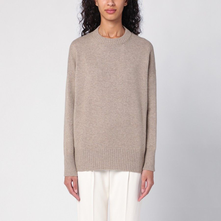 Brunello Cucinelli o1d2blof0824 Cashmere Sweater in Beige Size S / US 4 / IT 40 - 1 Thumbnail