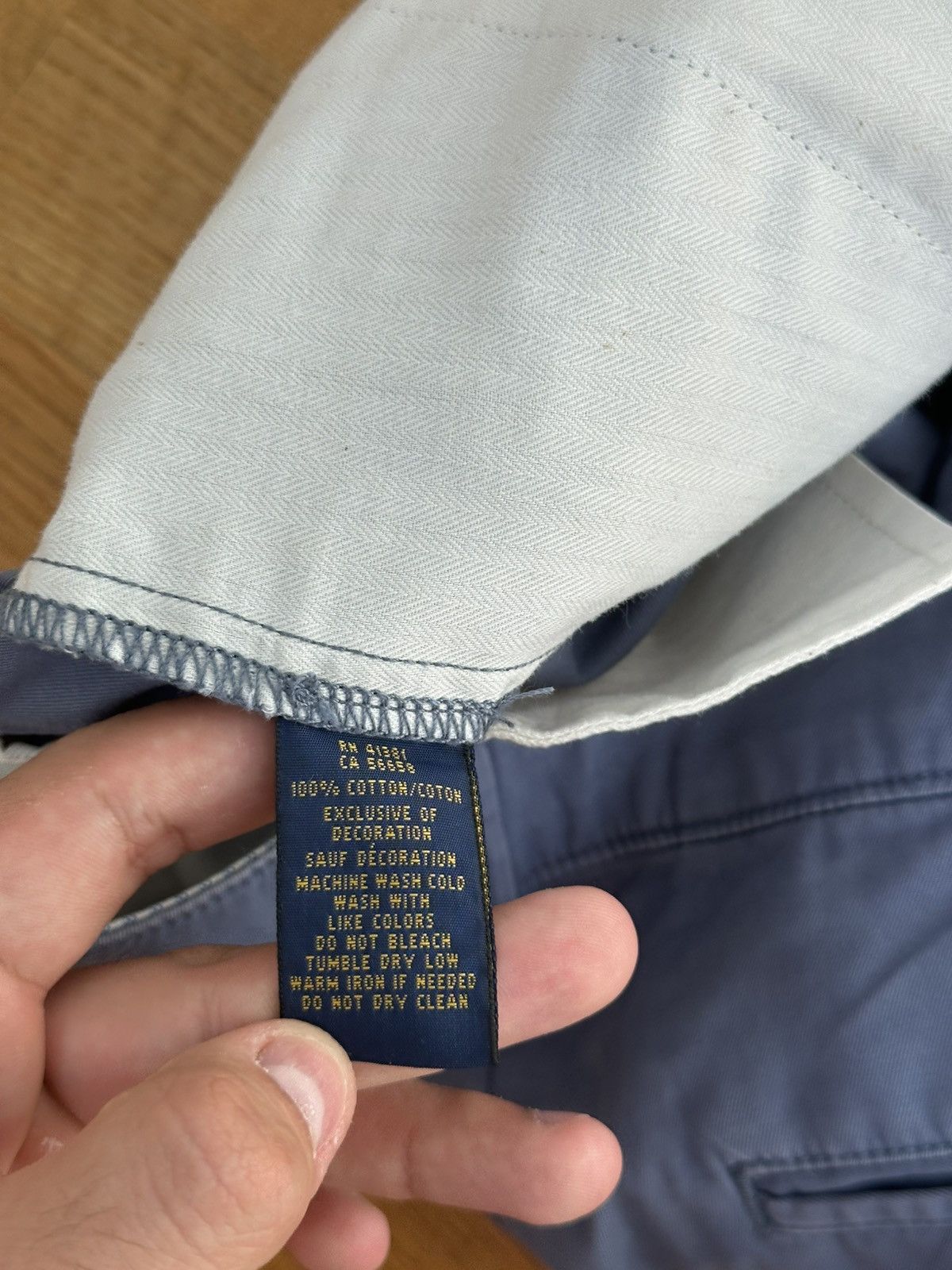 Polo Ralph Lauren Men’s Polo Ralph Lauren Casual Pants Back Logo Fit Blue Size US 32 / EU 48 - 11 Thumbnail