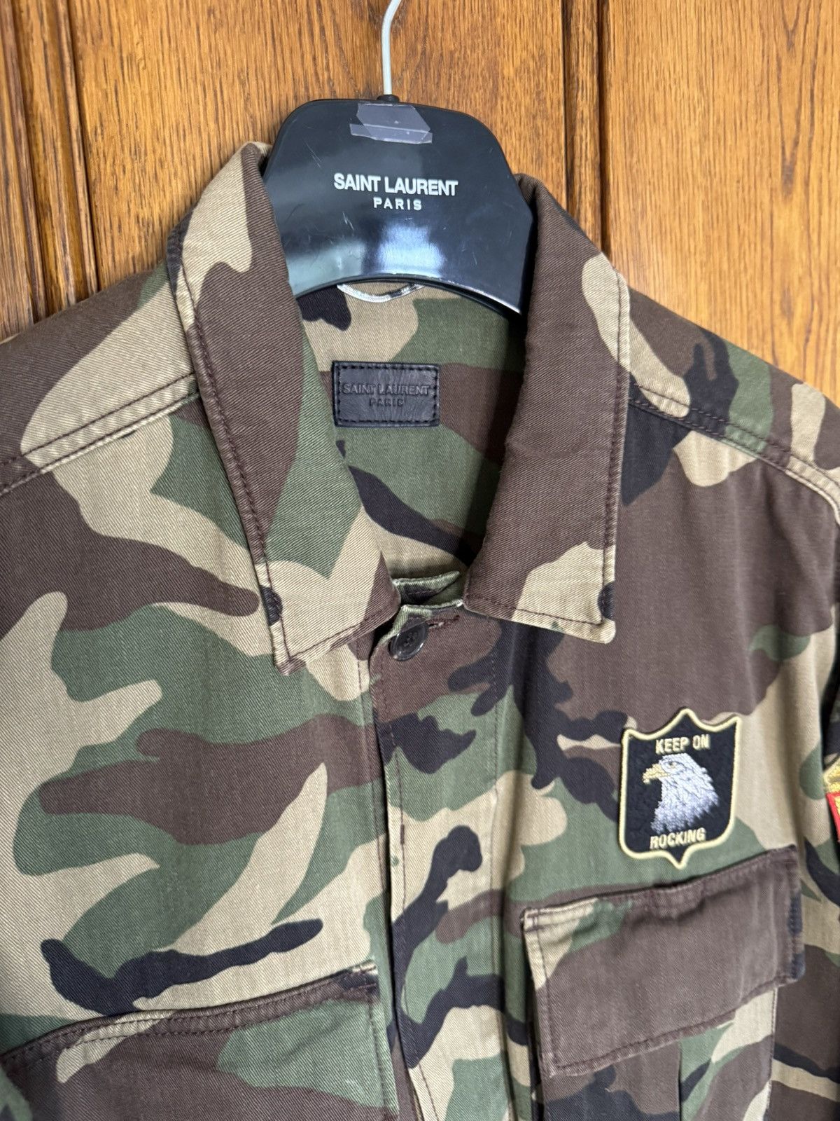 Saint Laurent Paris SS16 Saint Laurent camo yeah baby jacket Hedi Slimane L surf Size US L / EU 52-54 / 3 - 17 Thumbnail